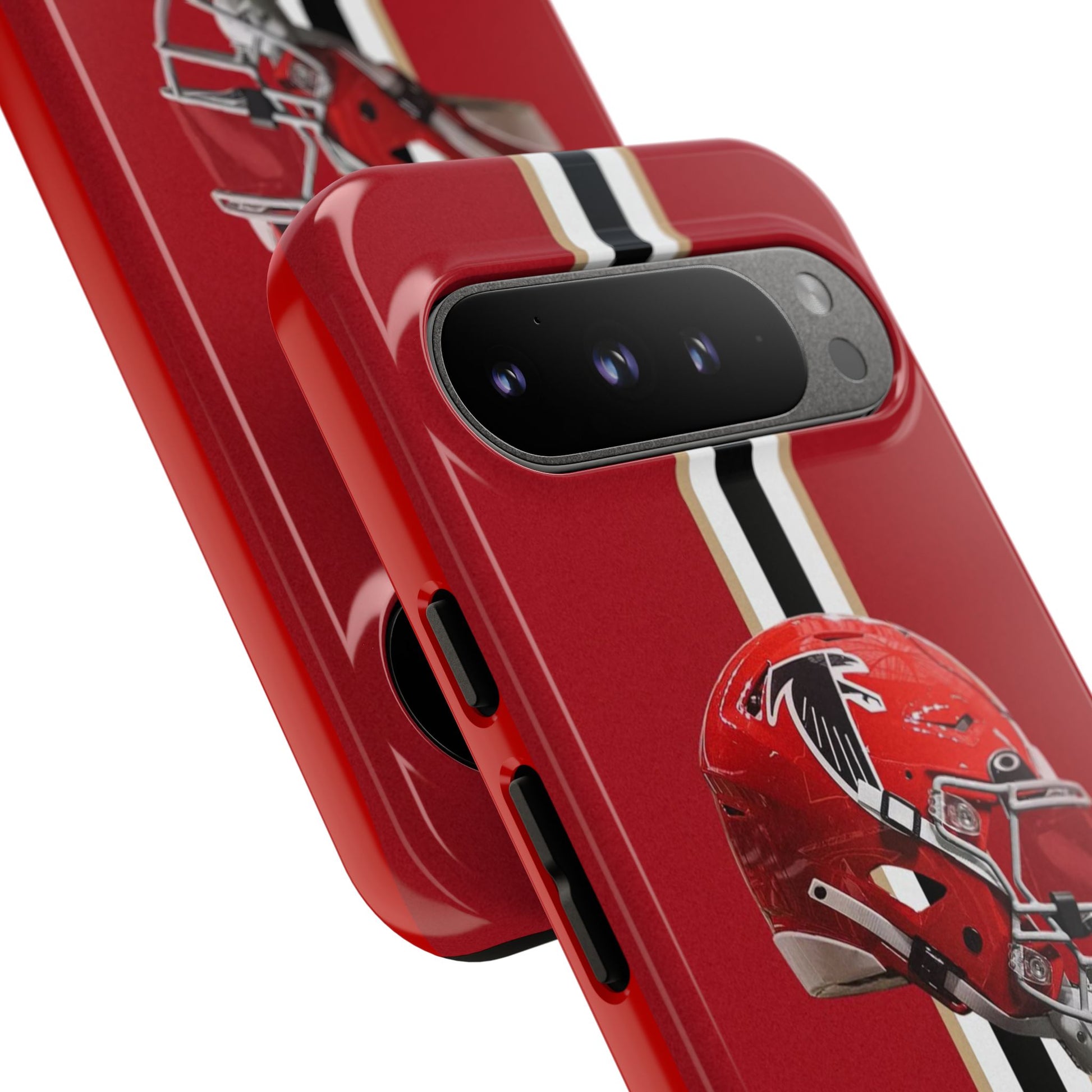 Atlanta Falcons Football Helmet Logo Tough Cases for iPhones, Samsung, and Pixel