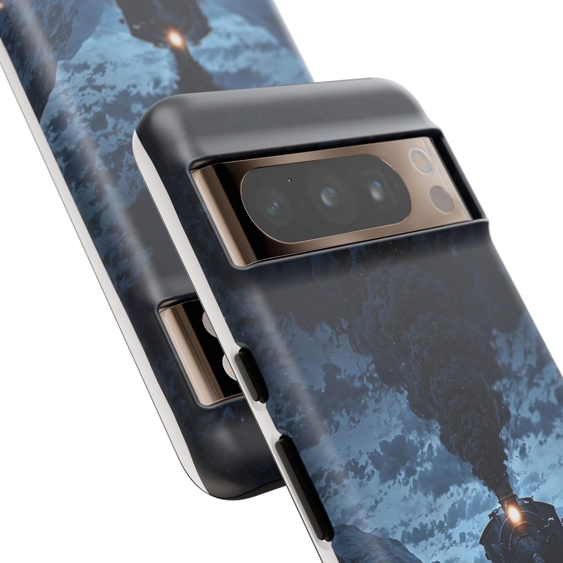 Steam Engine Train Themed Tough Cases for iPhones, Samsung, and Pixel