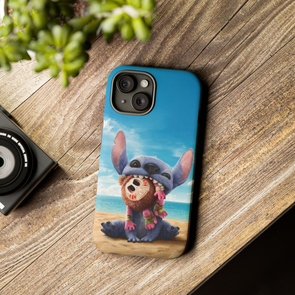 Stitch Beach Sunset Landscape Phone Case for iPhone, Samsung Galaxy, & Pixel Phones