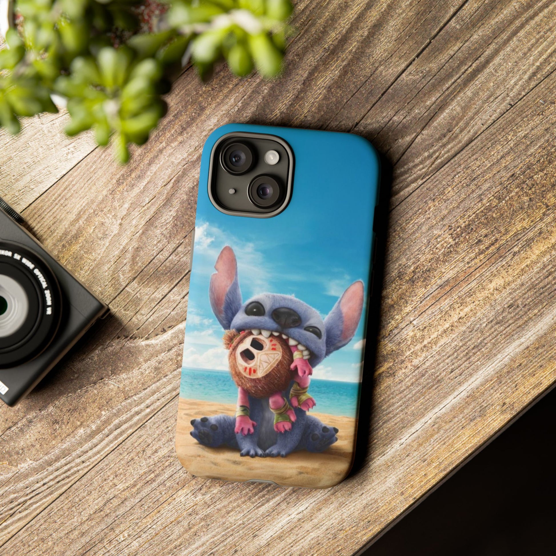 Stitch Beach Sunset Landscape Phone Case for iPhone, Samsung Galaxy, & Pixel Phones