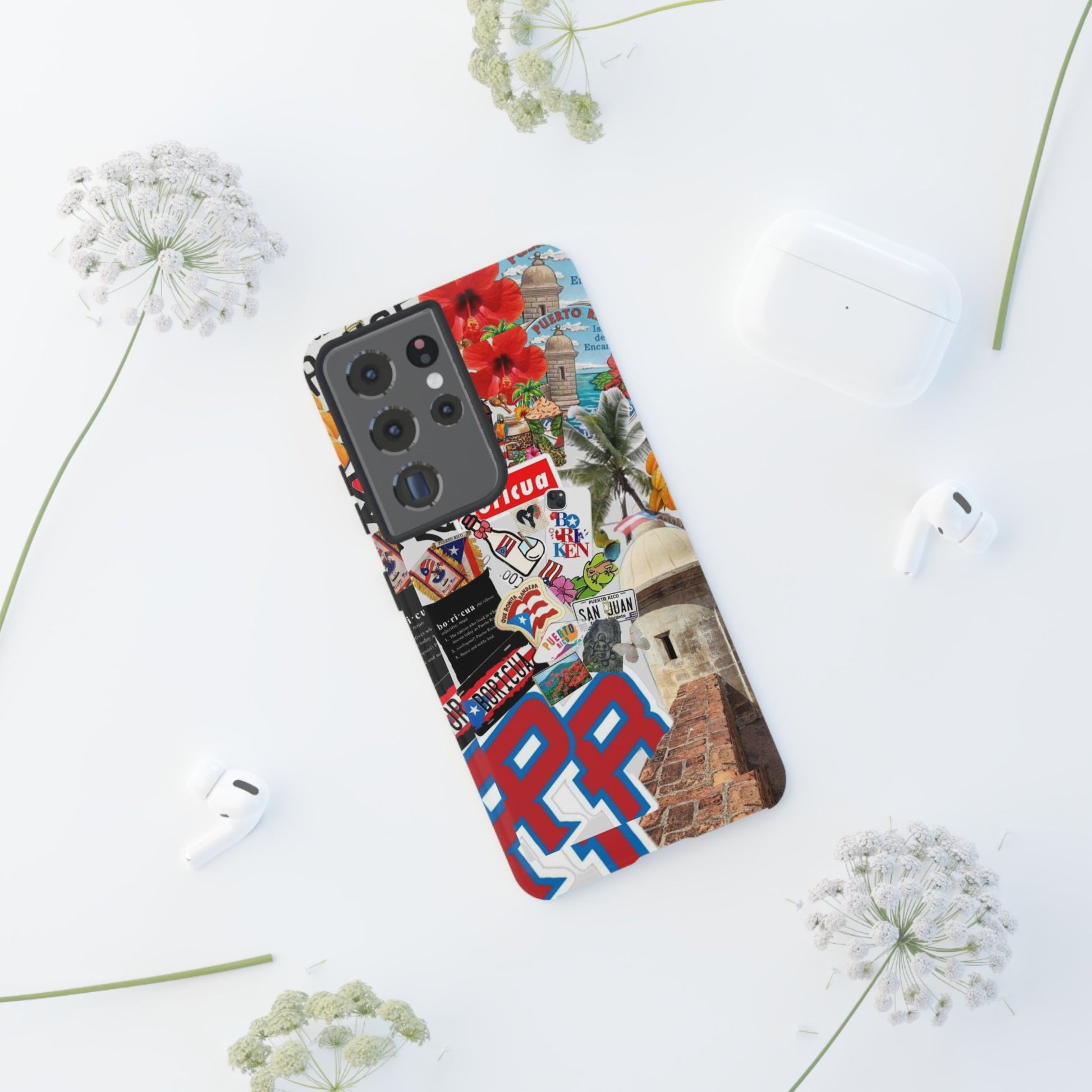 Puerto Rico Boricua Art Tough Cases for iPhones, Samsung, and Pixel