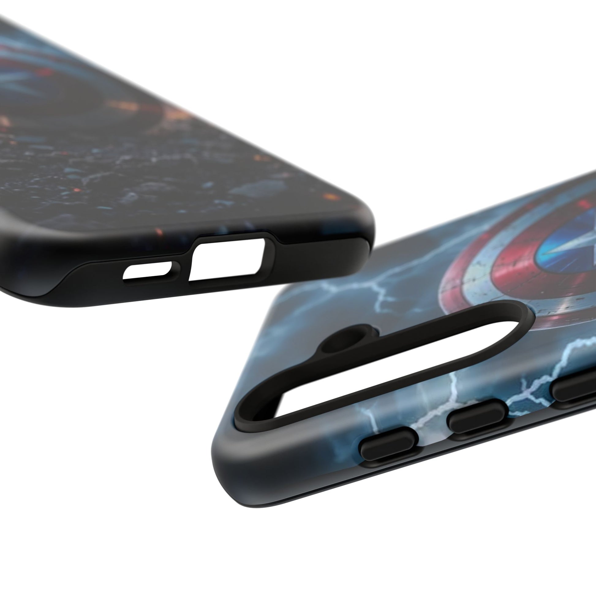 Captain America Shield Tough Cases for iPhones, Samsung, and Pixel