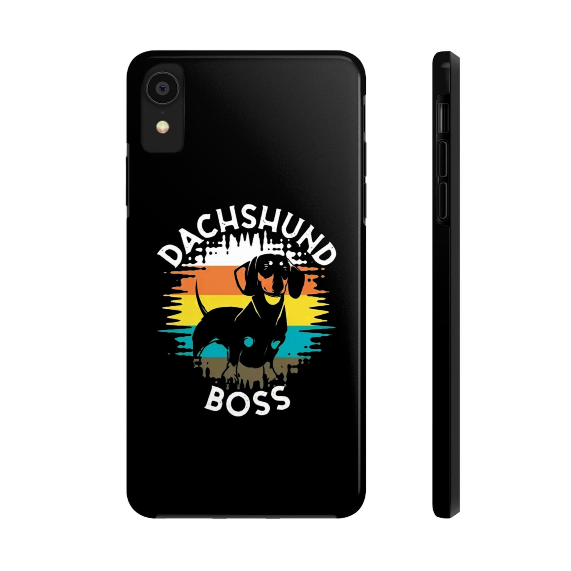 Dachshund Boss Theme Phone Cases for iPhones & Samsung Phones