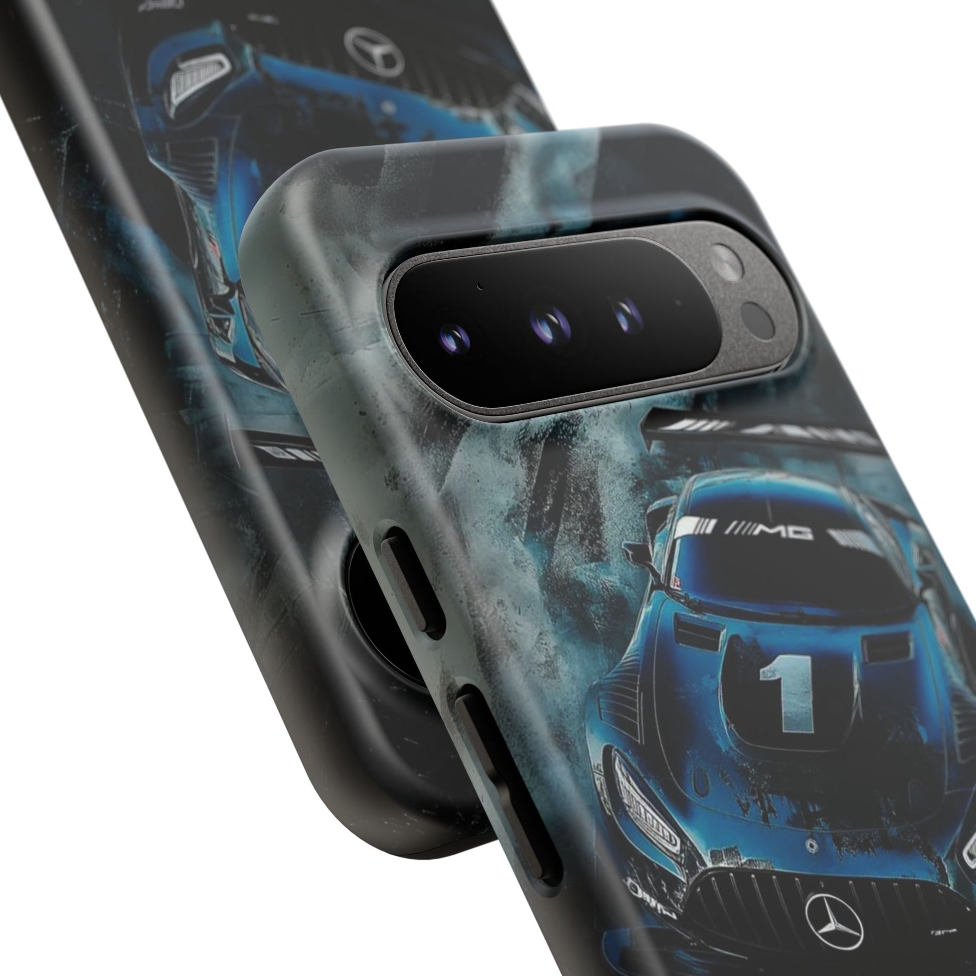 Mercedes AMG Racing Car Tough Cases for iPhones, Samsung, and Pixel
