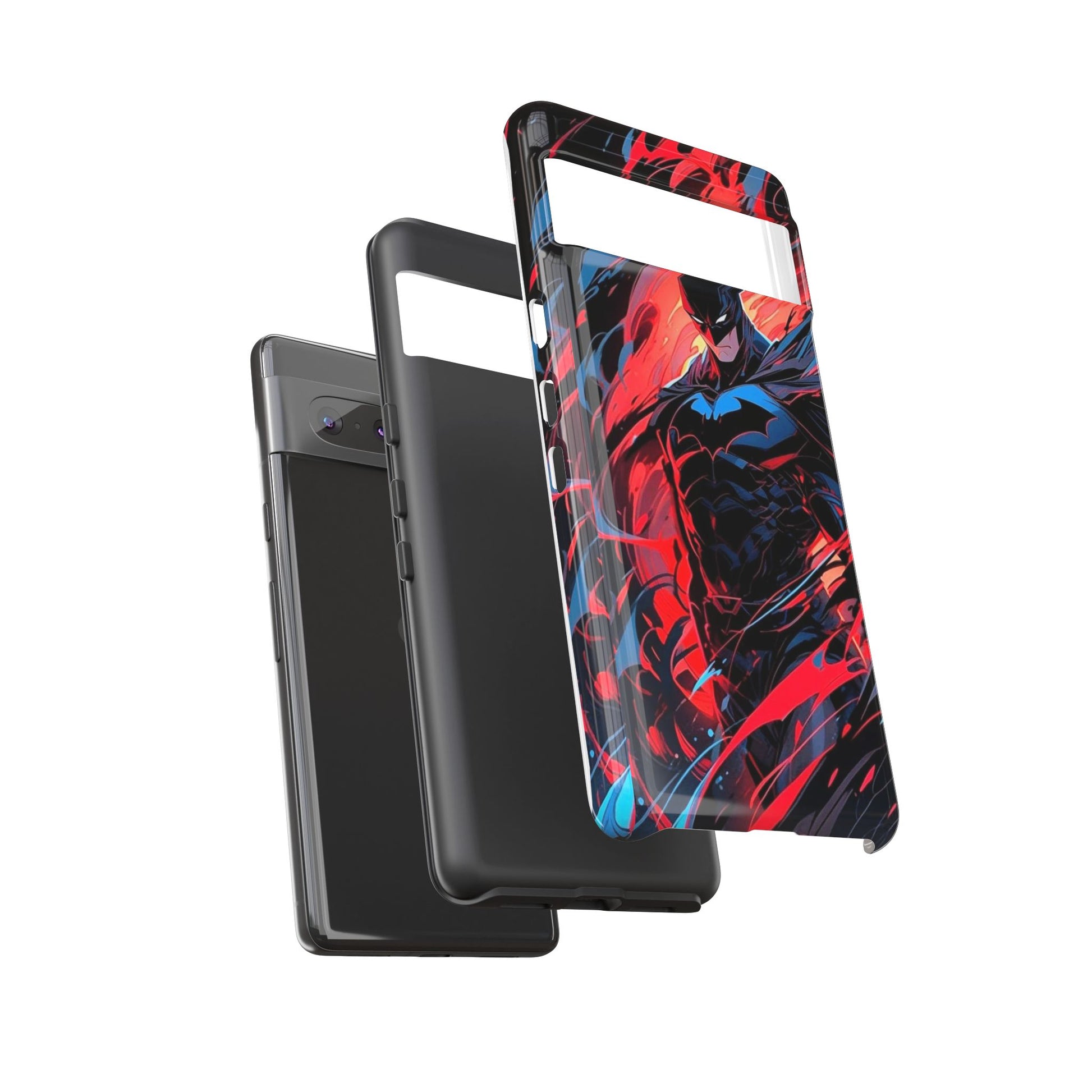 The Dark Knight Batman Art Tough Cases for iPhones, Samsung, and Pixel