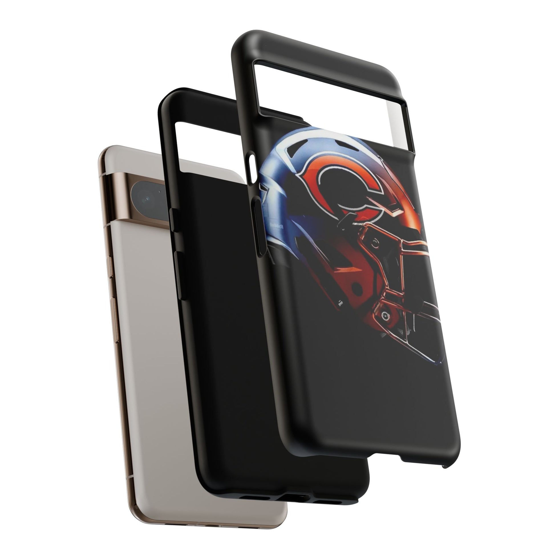 Football Helmet Chicago Bears Phone Case, Tough Cases for iPhones, Samsung, and Pixel