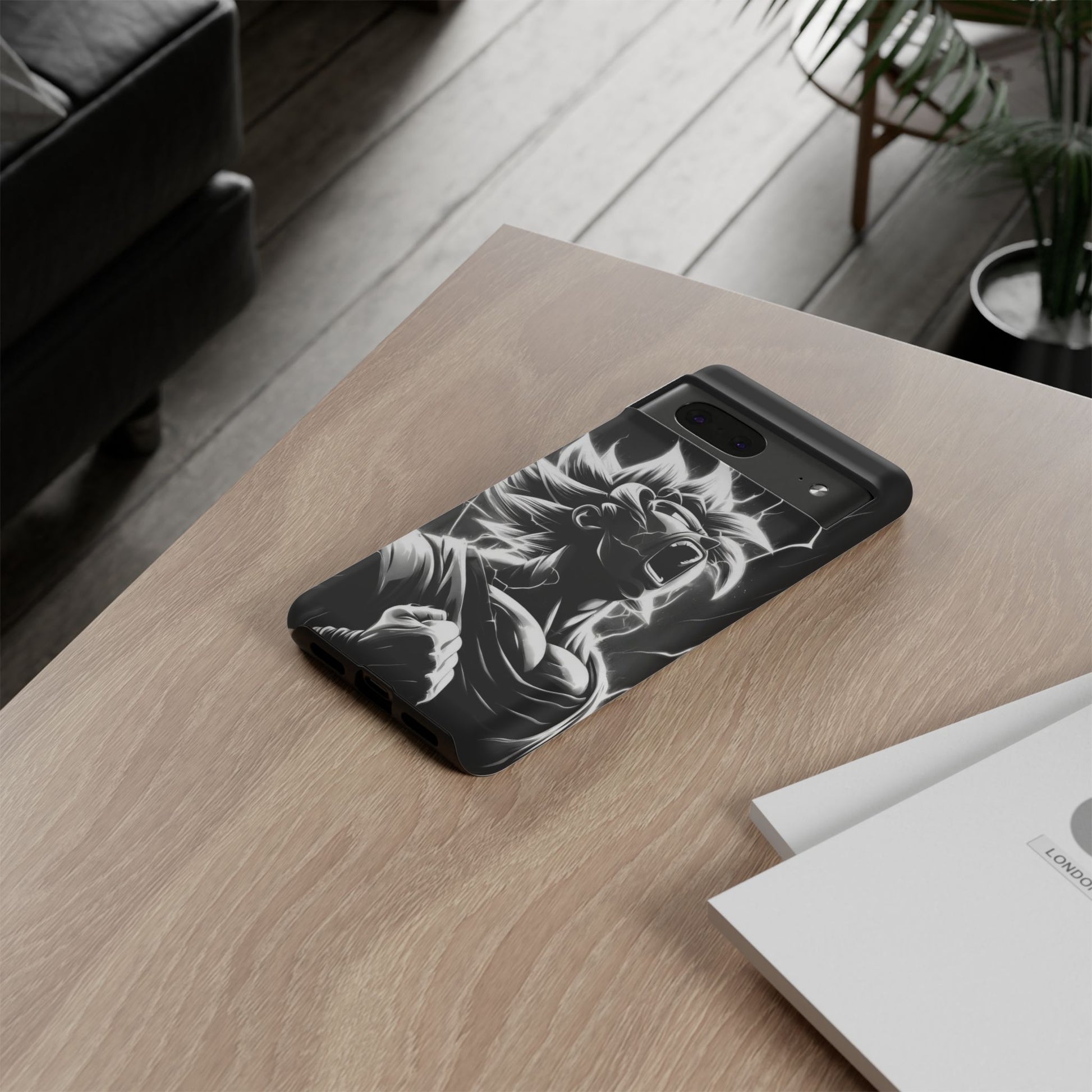 Anime Saiyan Rage Dragon ball Z Tough Cases for iPhones, Samsung, and Pixel