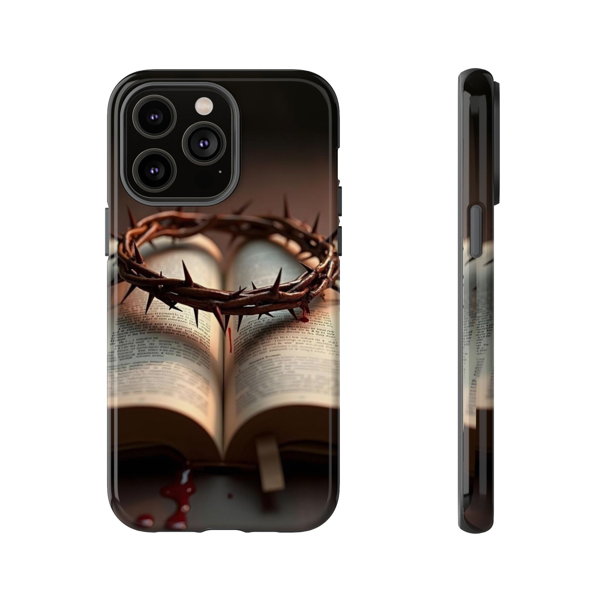 Crown of Thorns and Bible Christian Tough Cases for iPhones, Samsung, and Pixel