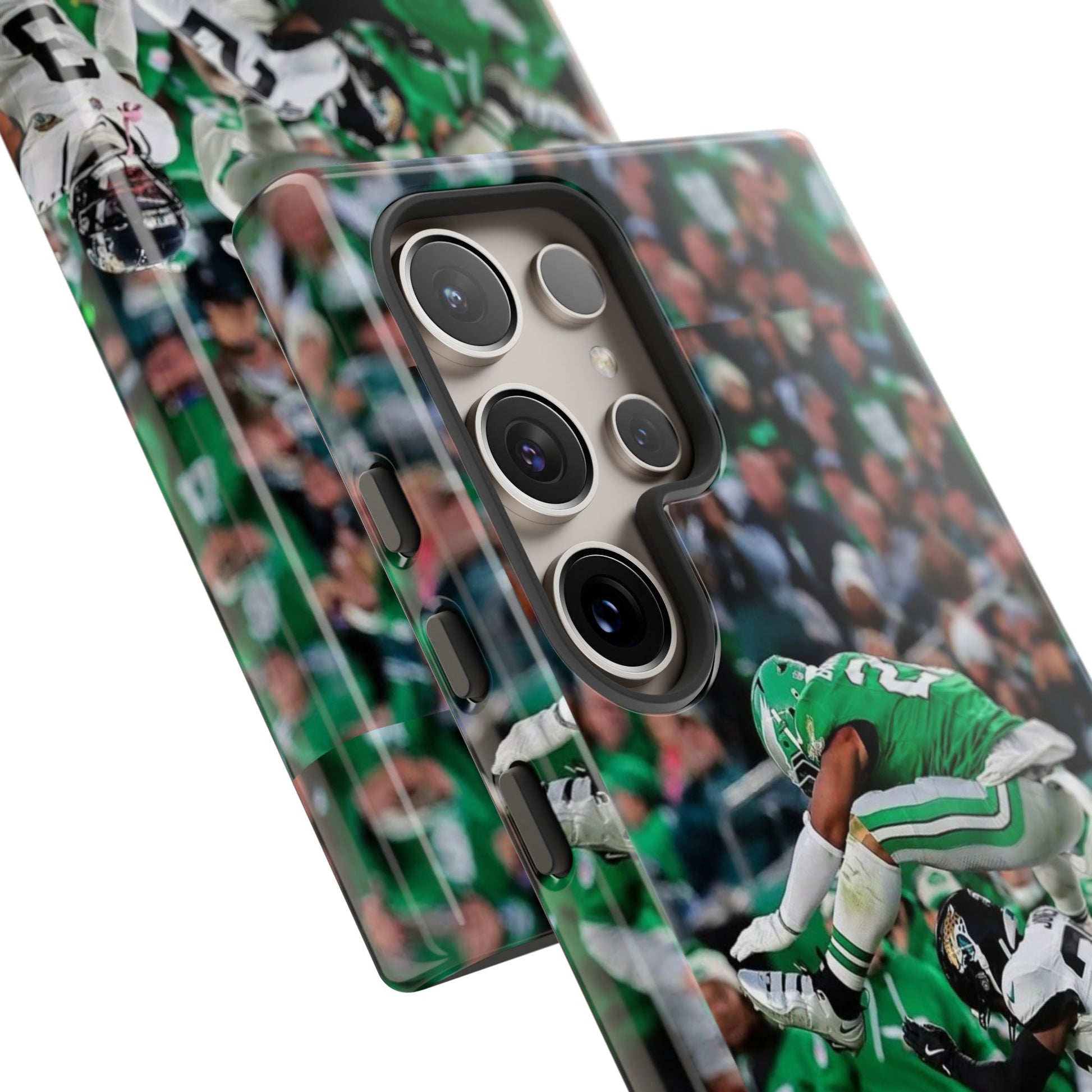 Saquon Barkley The Huddle Eagles Football Tough Cases for iPhones, Samsung, and Pixel