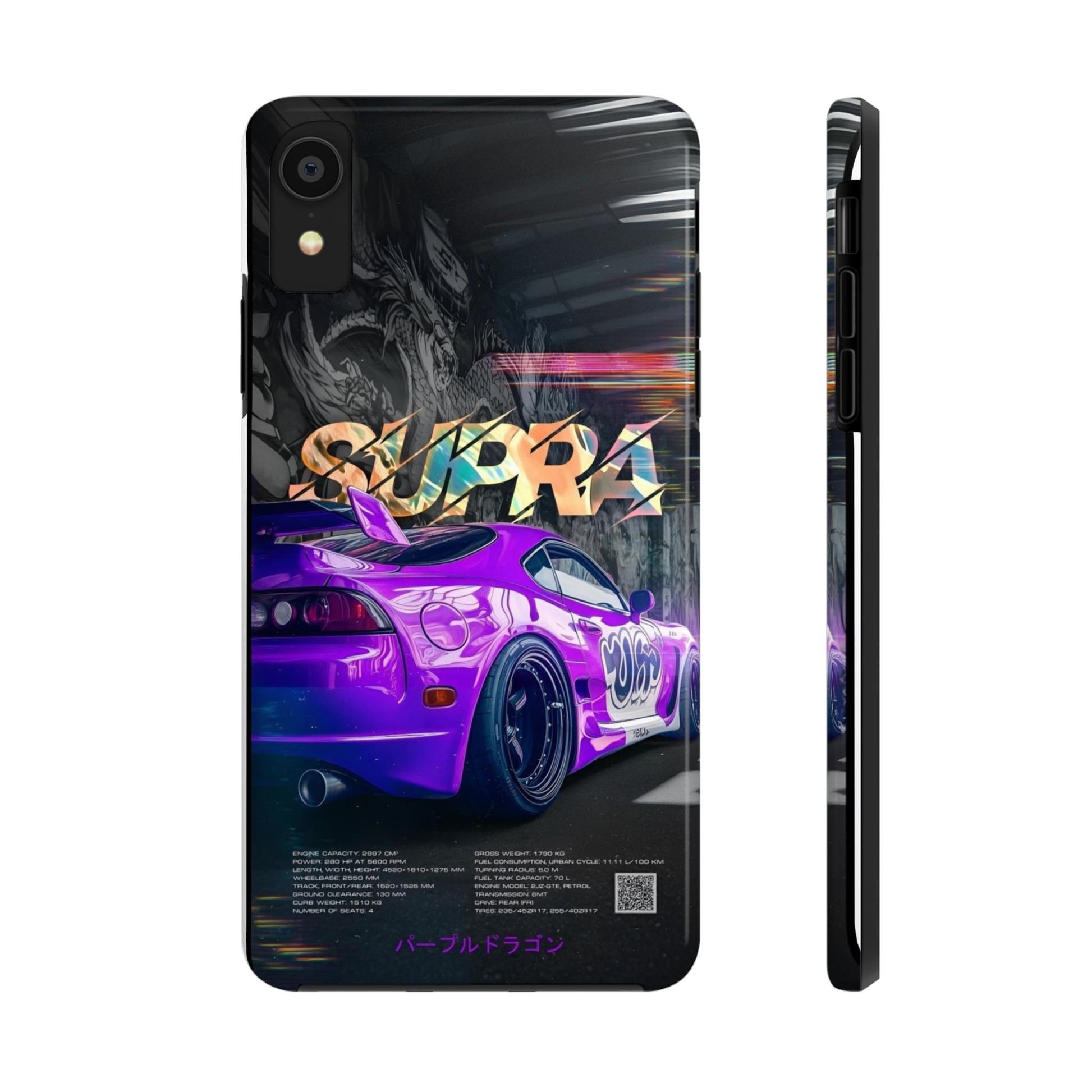 Purple Toyota Supra Tough Phone Cases for Iphones & Samsung Phones Durable