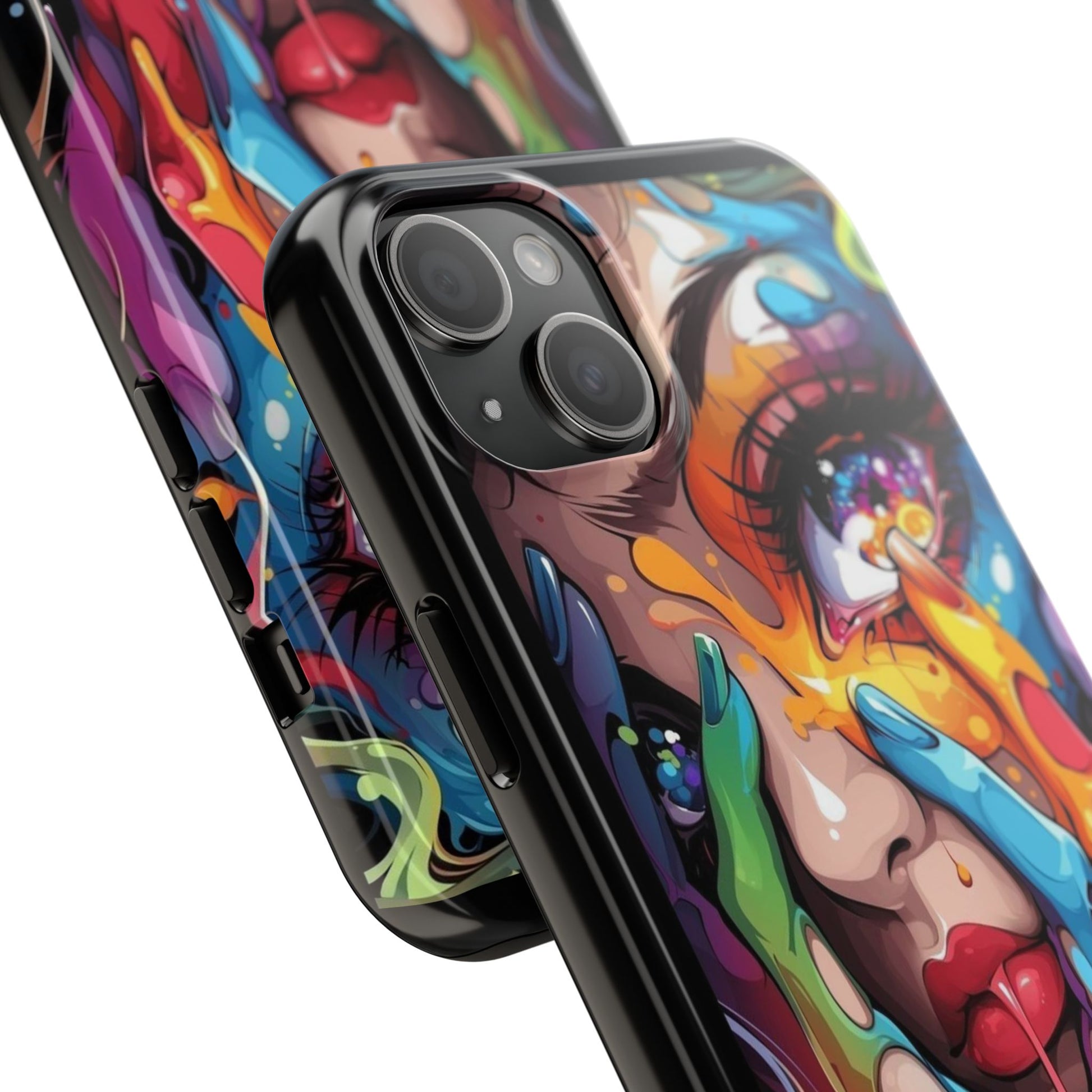 Sexy Girl Paint Drip Theme Phone Cases for Iphones & Samsung Phones