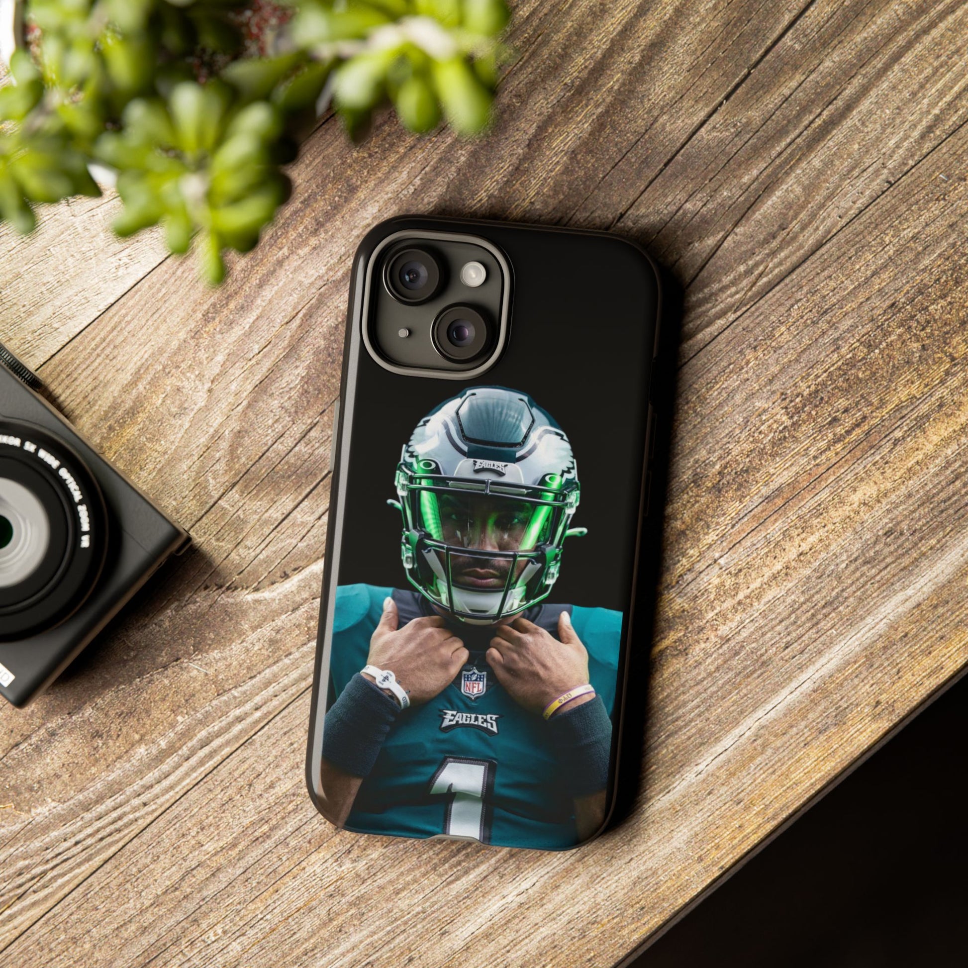 Eagles Football Jalen Hurts Tough Cases for iPhones, Samsung, and Pixel