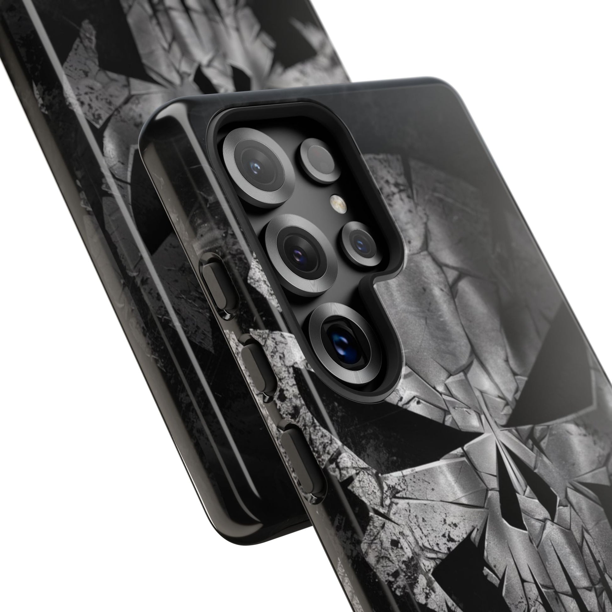 The Punisher Logo Art Tough Cases for iPhones, Samsung, and Pixel