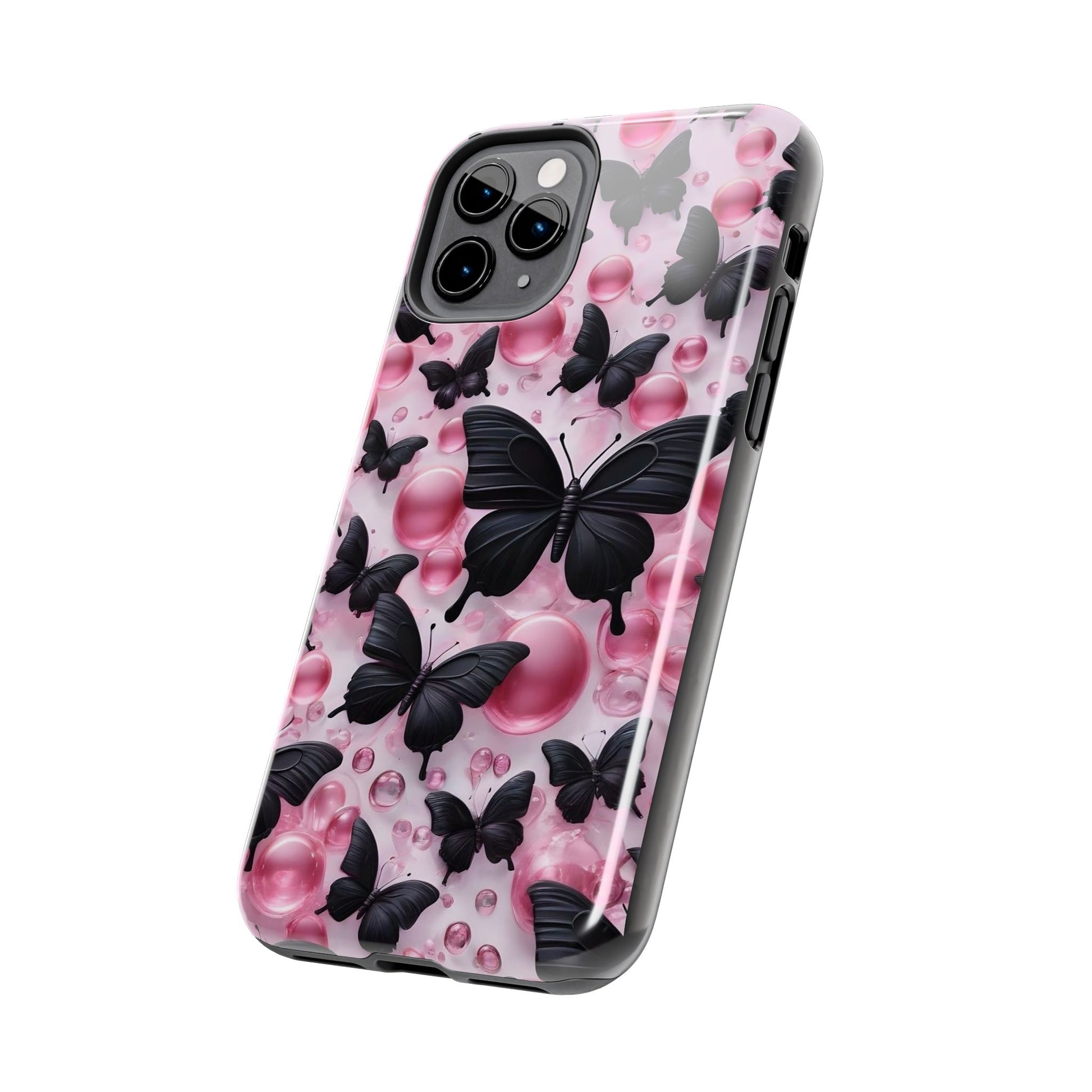 Pearls and Butterflies Theme Phone Cases for iPhones & Samsung Phones