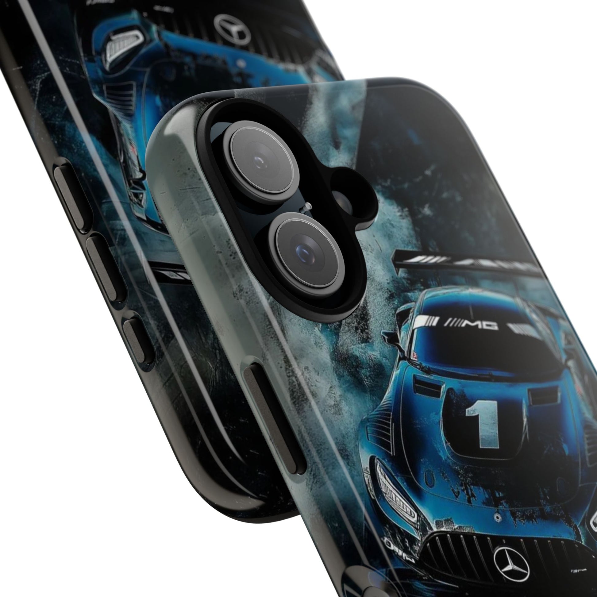 Mercedes AMG Racing Car Tough Cases for iPhones, Samsung, and Pixel