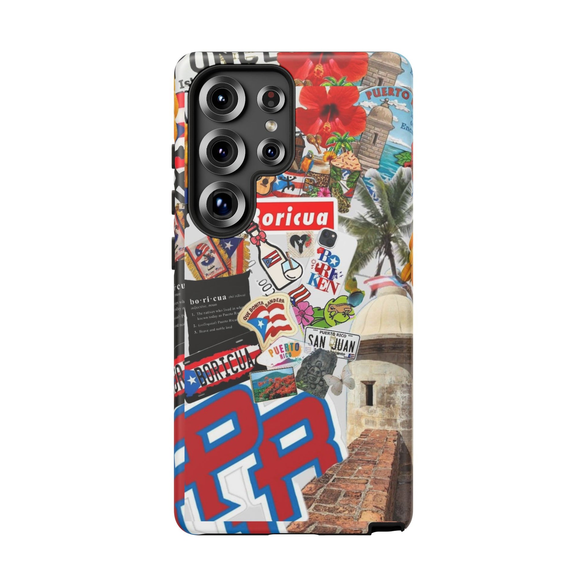 Puerto Rico Boricua Art Tough Cases for iPhones, Samsung, and Pixel