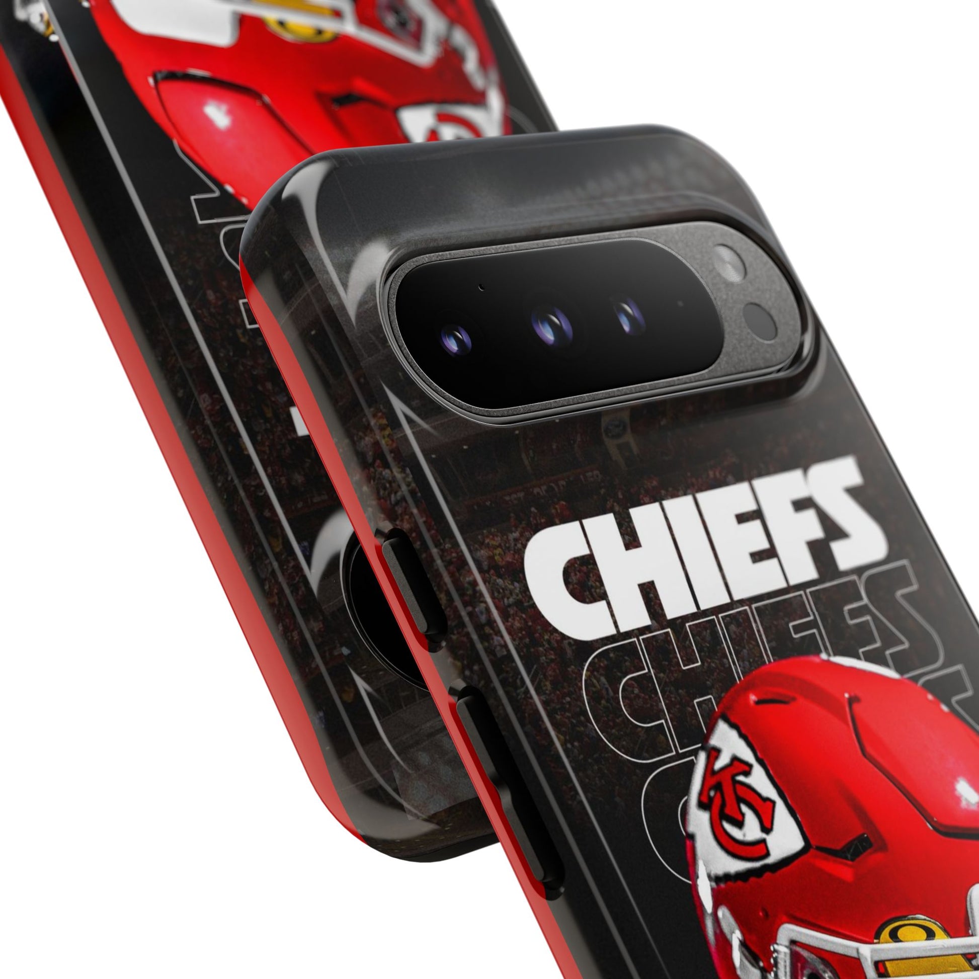 Kansas City Chiefs Football Helmet Logo Tough Cases for iPhones, Samsung, and Pixel