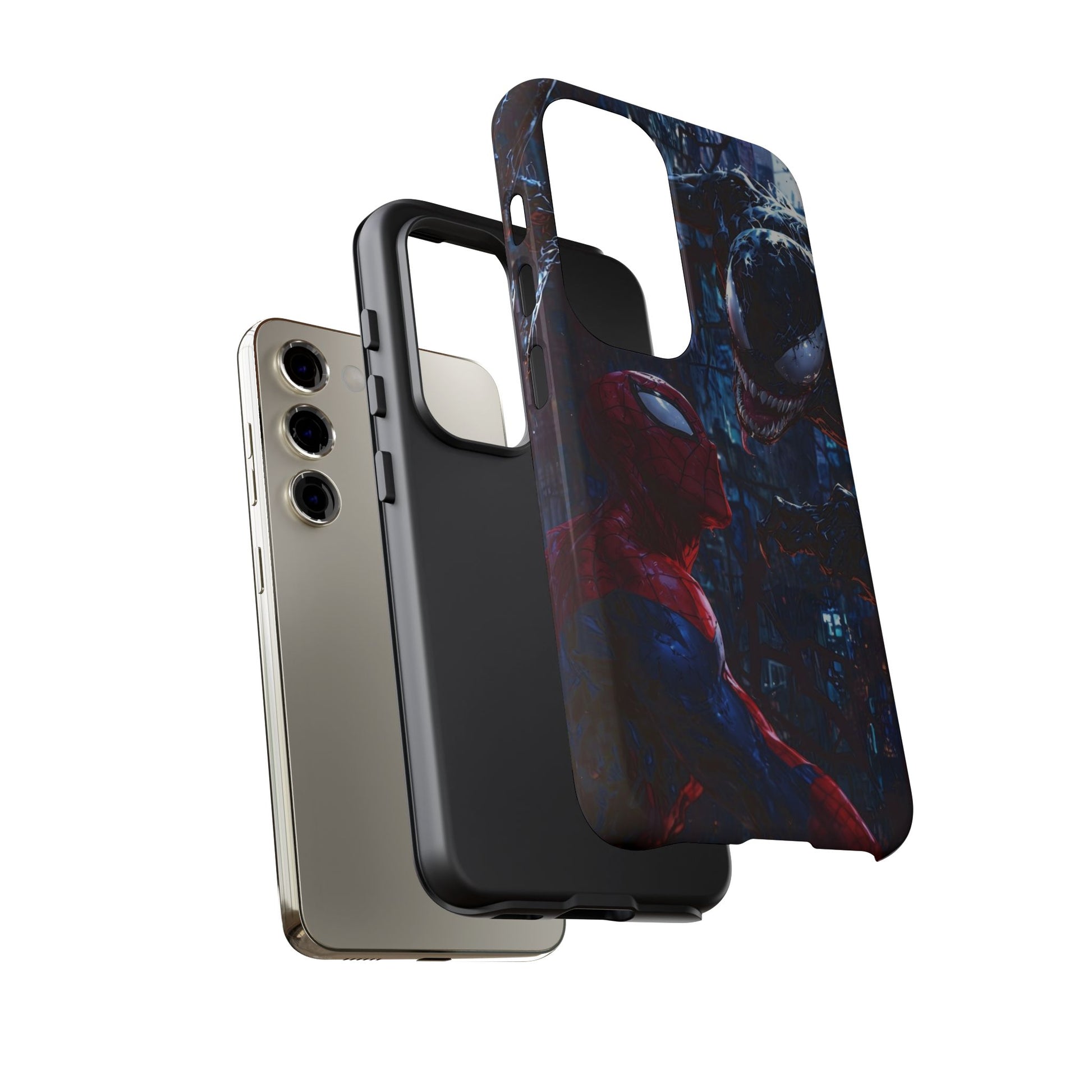 Venom x Spiderman Phone Case, Tough Cases for iPhones, Samsung, and Pixel