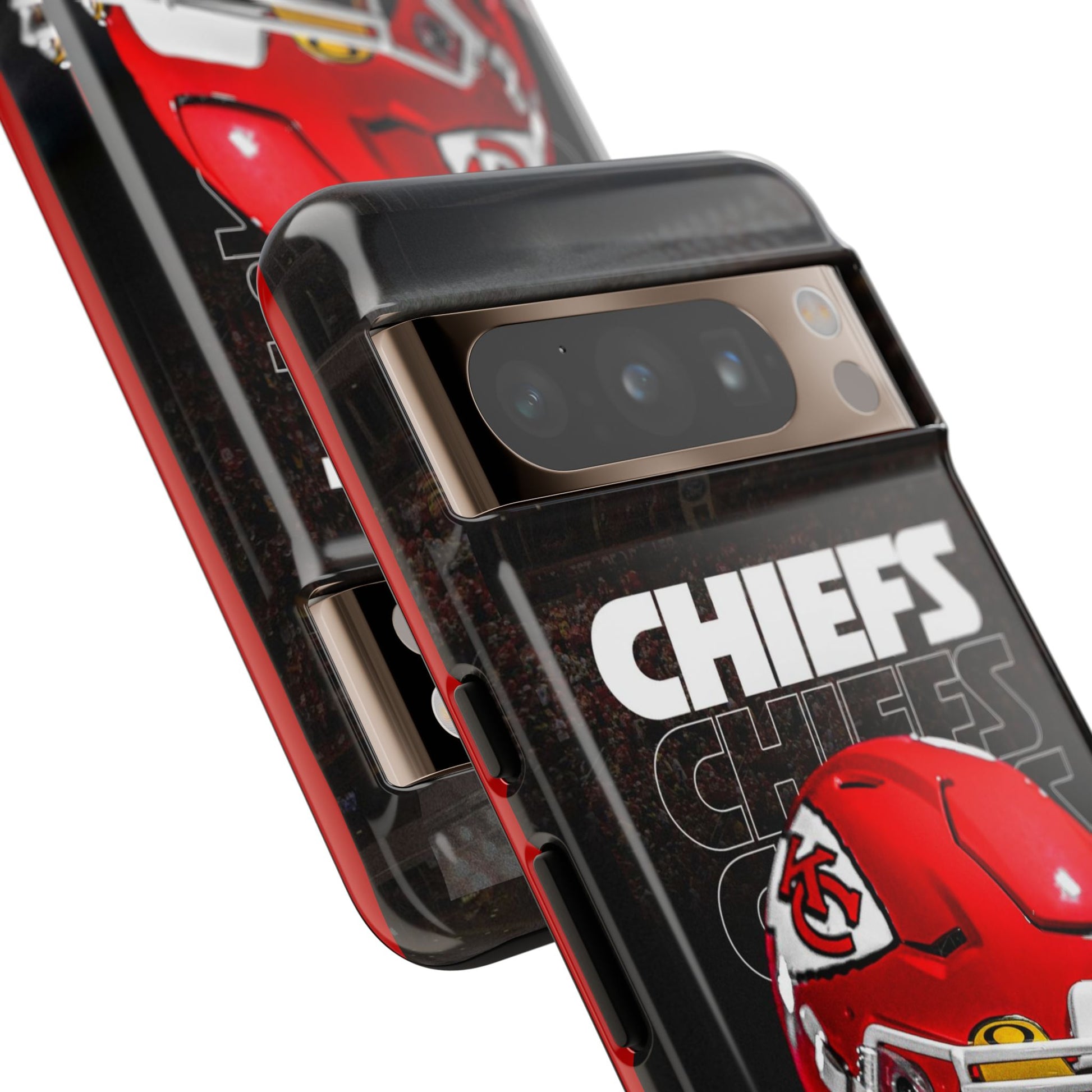 Kansas City Chiefs Football Helmet Logo Tough Cases for iPhones, Samsung, and Pixel