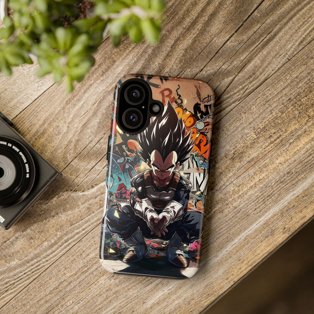 Anime Vegeta Dragon ball Z Tough Cases for iPhones, Samsung, and Pixel