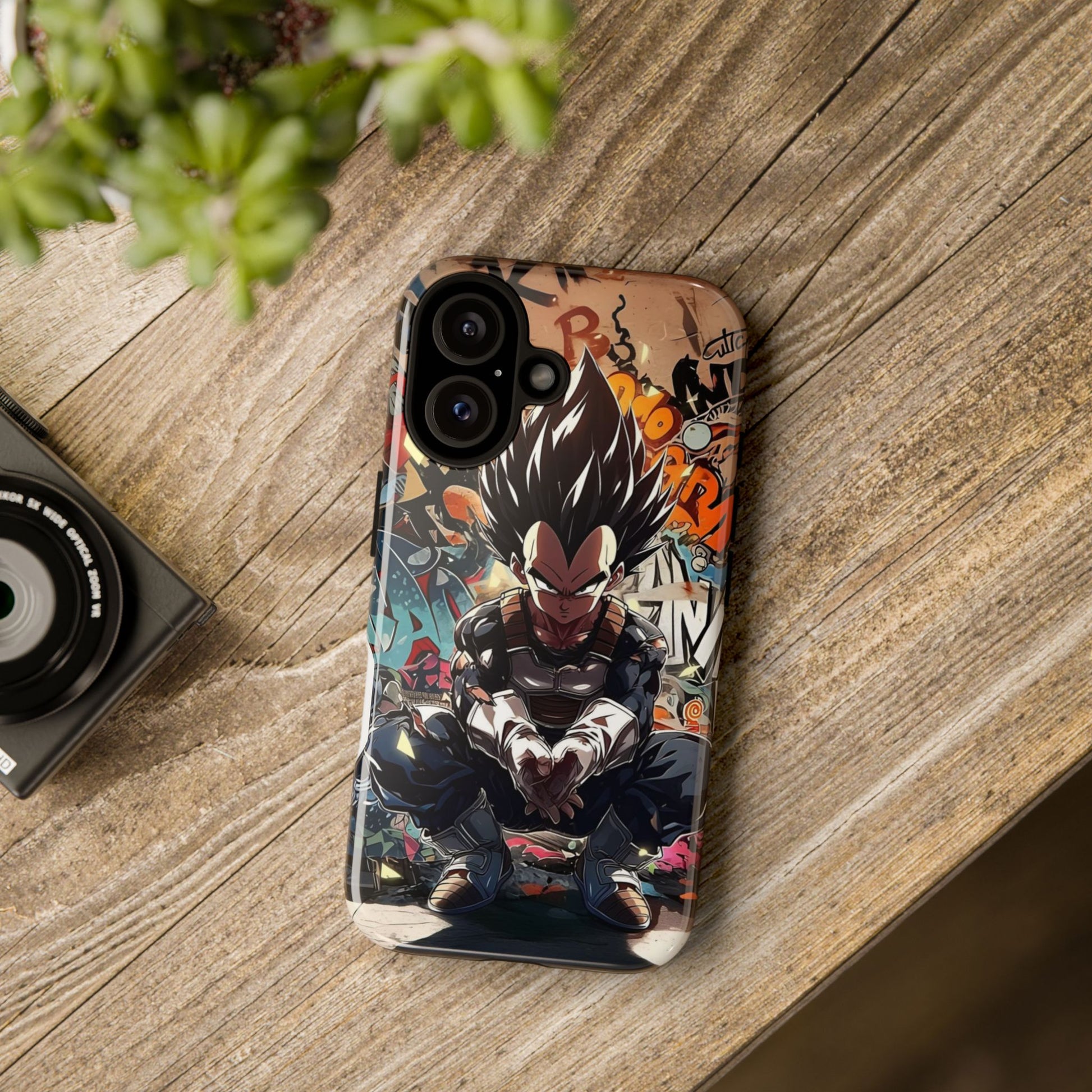 Anime Vegeta Dragon ball Z Tough Cases for iPhones, Samsung, and Pixel