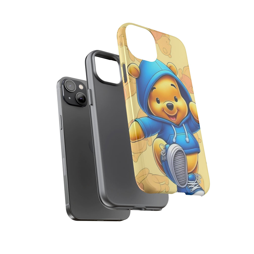Cute Pooh Bear Phone Case, Tough Case