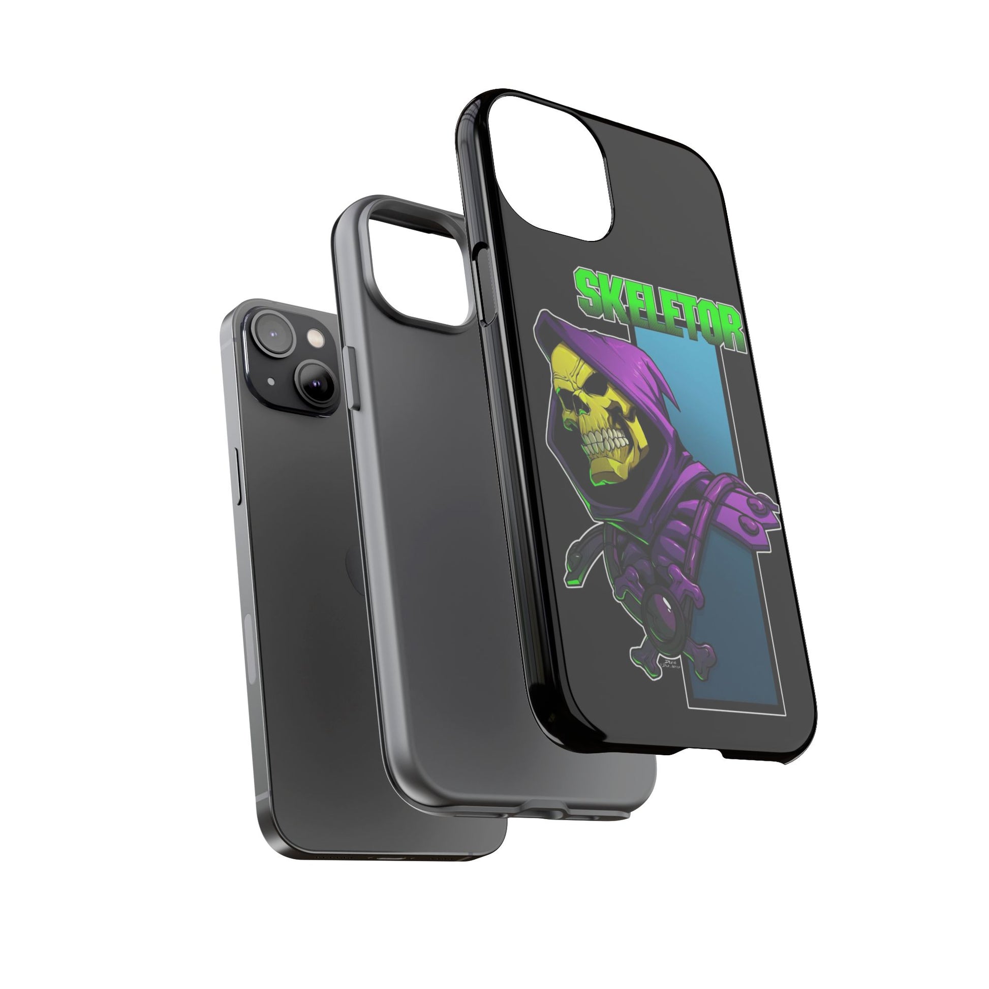 Skeletor Tough Cases for iPhones, Samsung, and Pixel