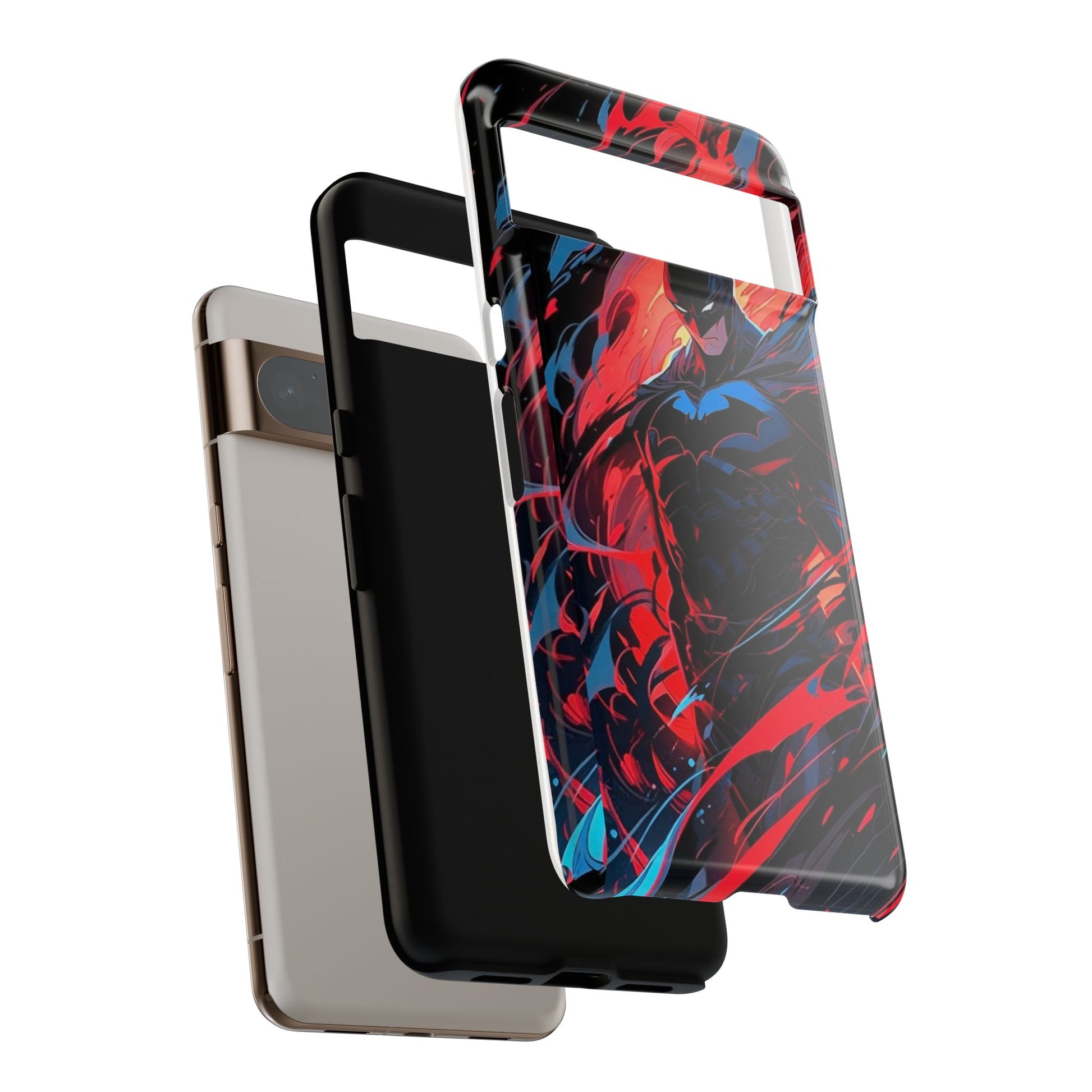 The Dark Knight Batman Art Tough Cases for iPhones, Samsung, and Pixel