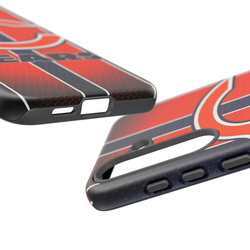 Chicago Bears Stripes Football Phone Case, Tough Cases for iPhones, Samsung, and Pixel