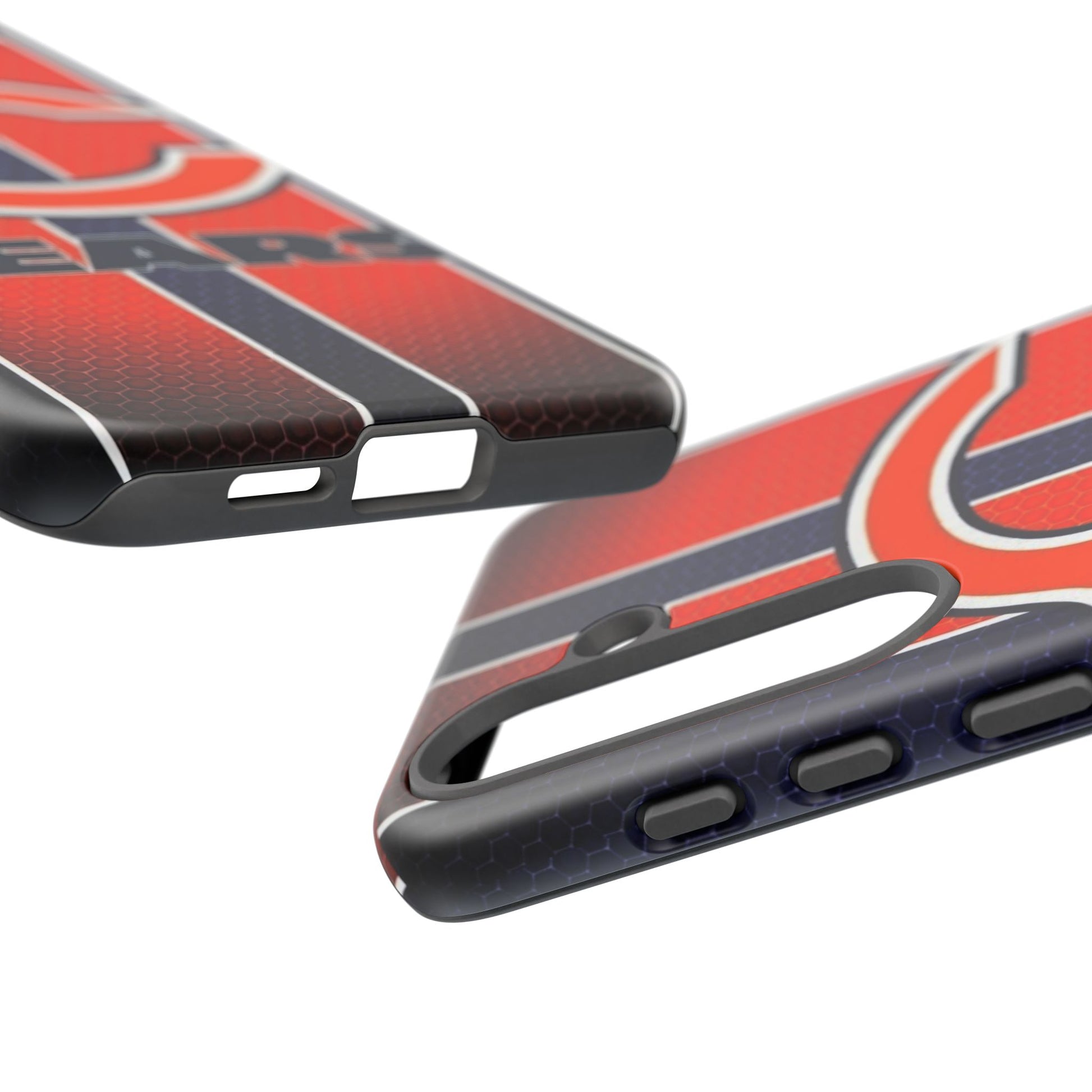 Chicago Bears Stripes Football Phone Case, Tough Cases for iPhones, Samsung, and Pixel