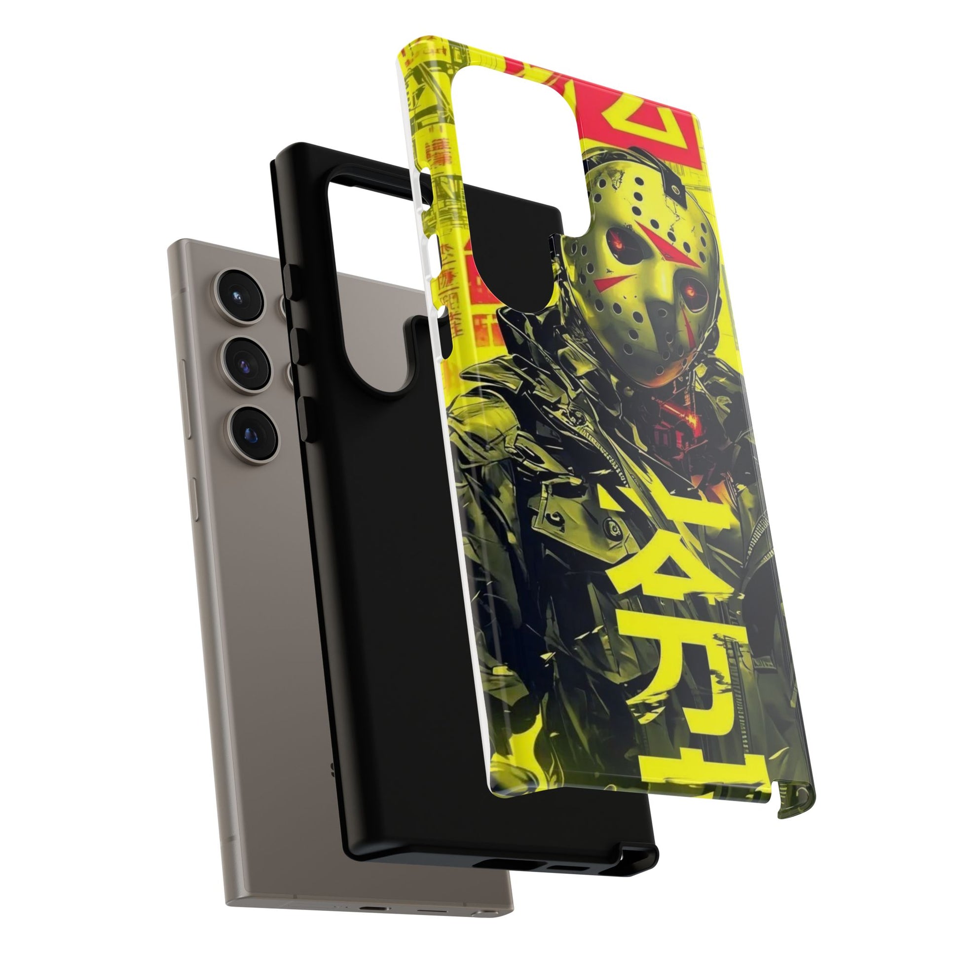 Cyberpunk X Jason Voorhees Tough Cases for iPhones, Samsung, and Pixel