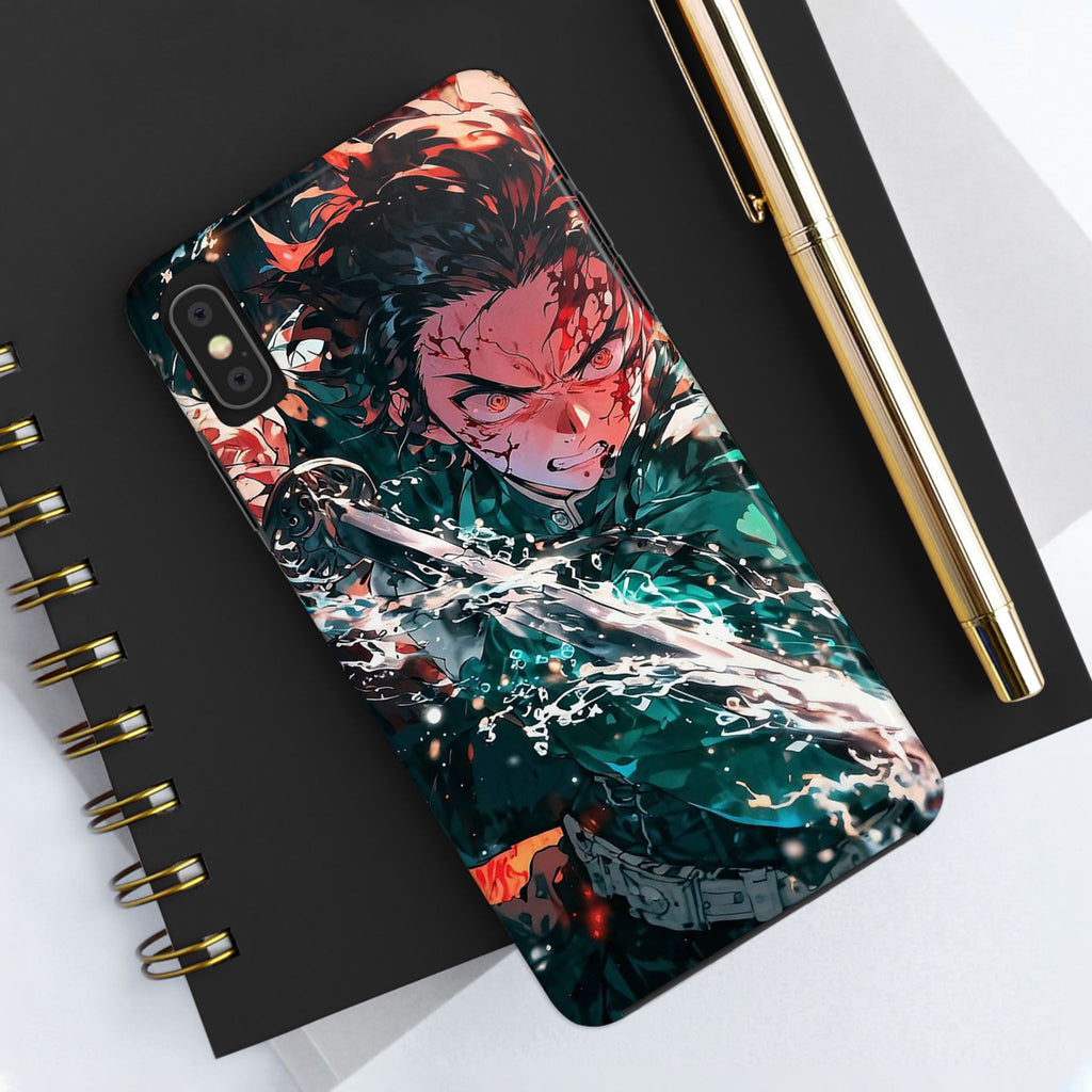 Demon Slayer Tanjiro Art Phone Case for iPhone & Samsung Galaxy Phones