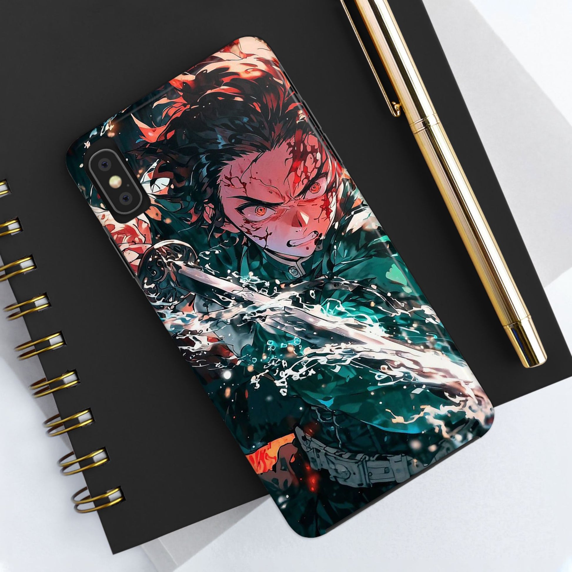 Demon Slayer Tanjiro Art Phone Case for iPhone & Samsung Galaxy Phones