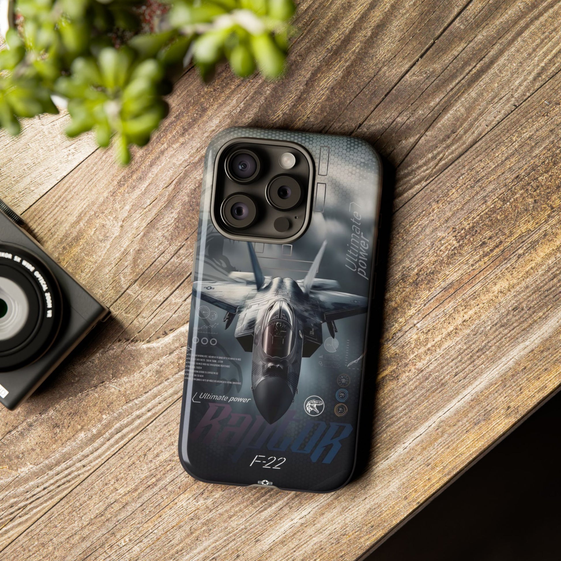 F-22 Raptor Fighter Jet Tough Cases for iPhones, Samsung, and Pixel