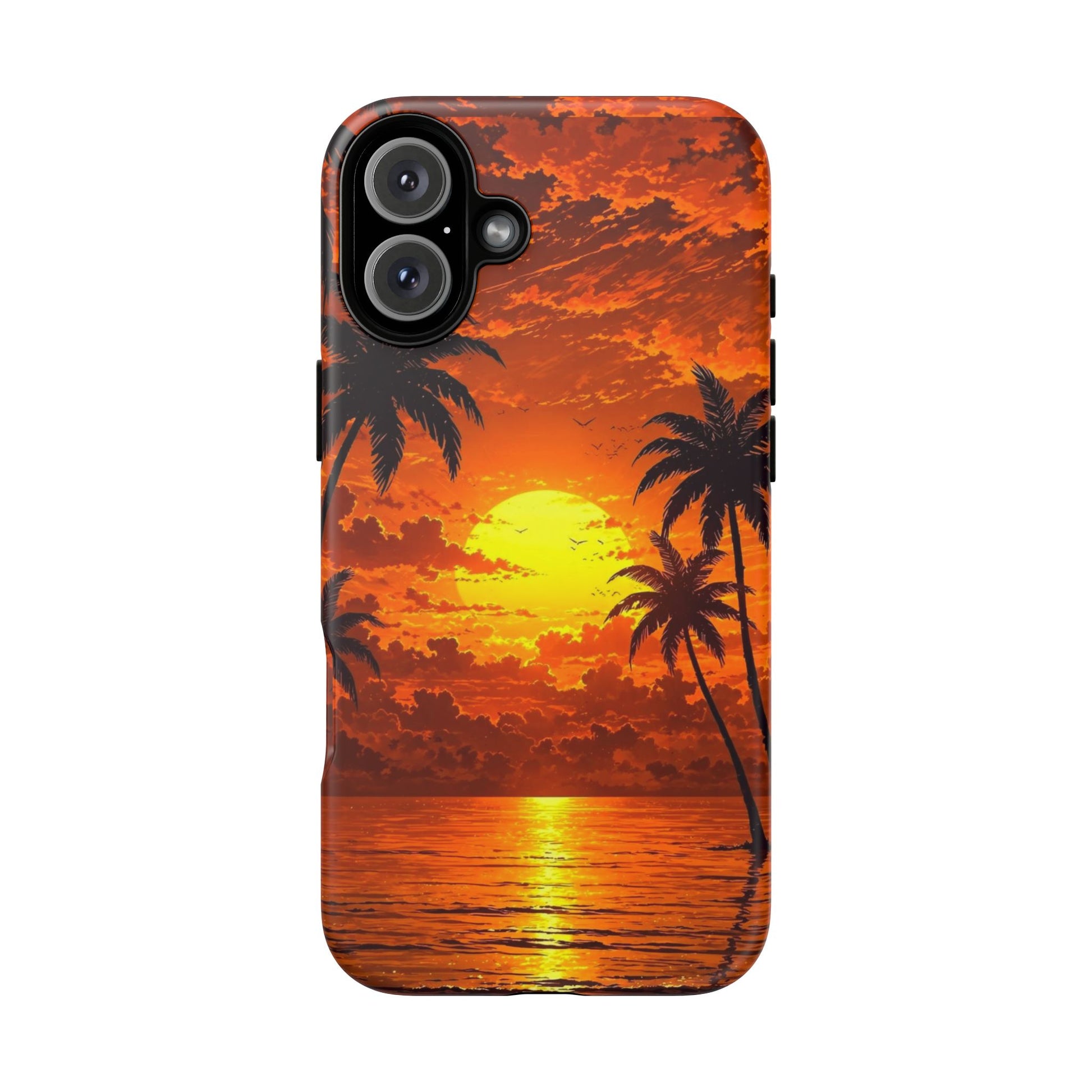 Beautiful Beach Sunset Tough Cases for iPhones, Samsung, and Pixel