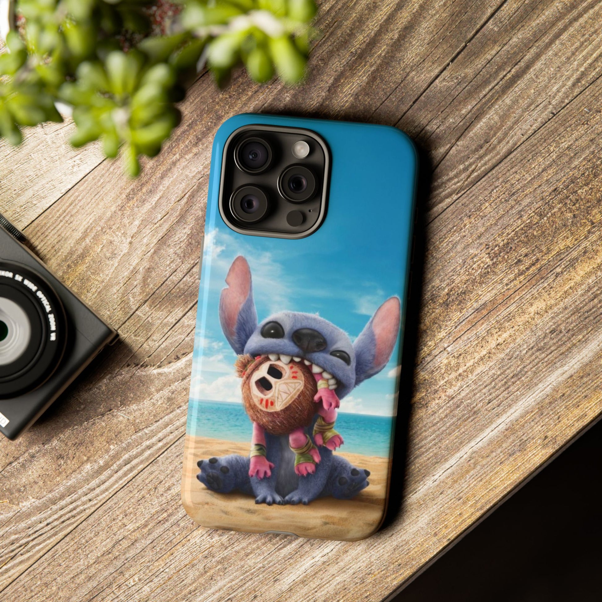 Stitch Beach Sunset Landscape Phone Case for iPhone, Samsung Galaxy, & Pixel Phones