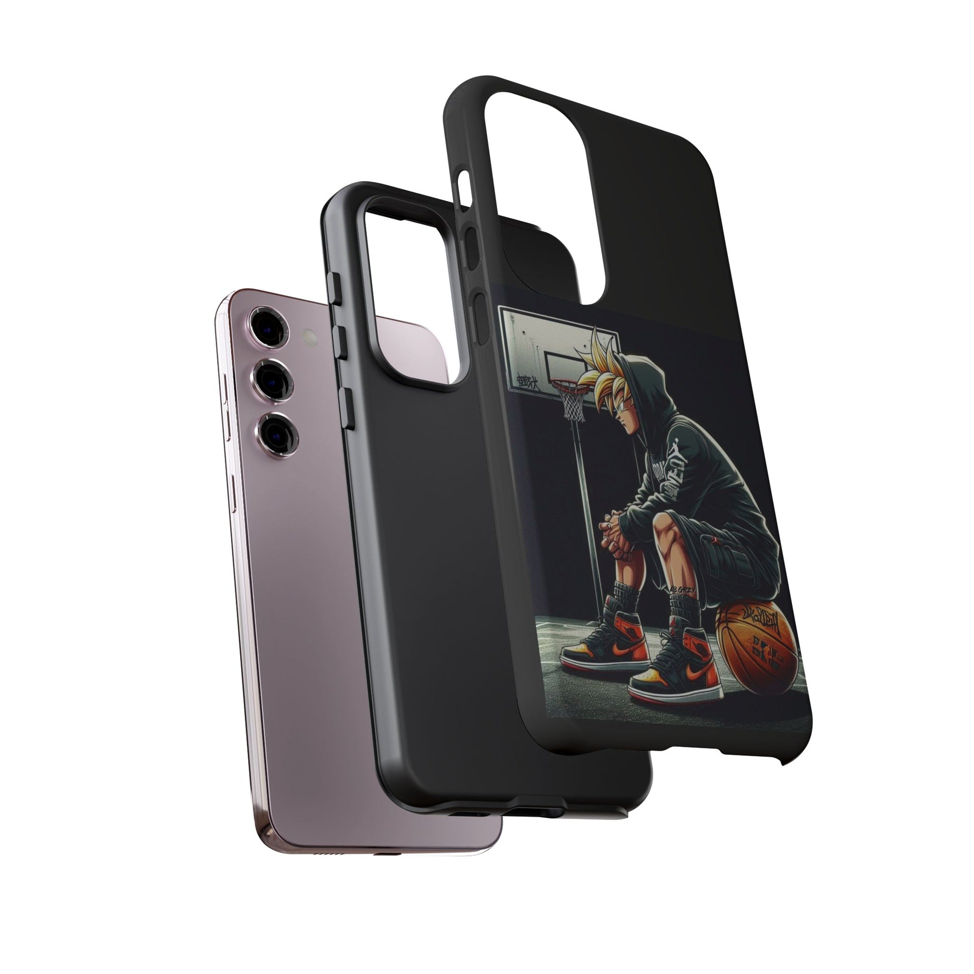 Son Goku Basketball Tough Cases for iPhones, Samsung, and Pixel