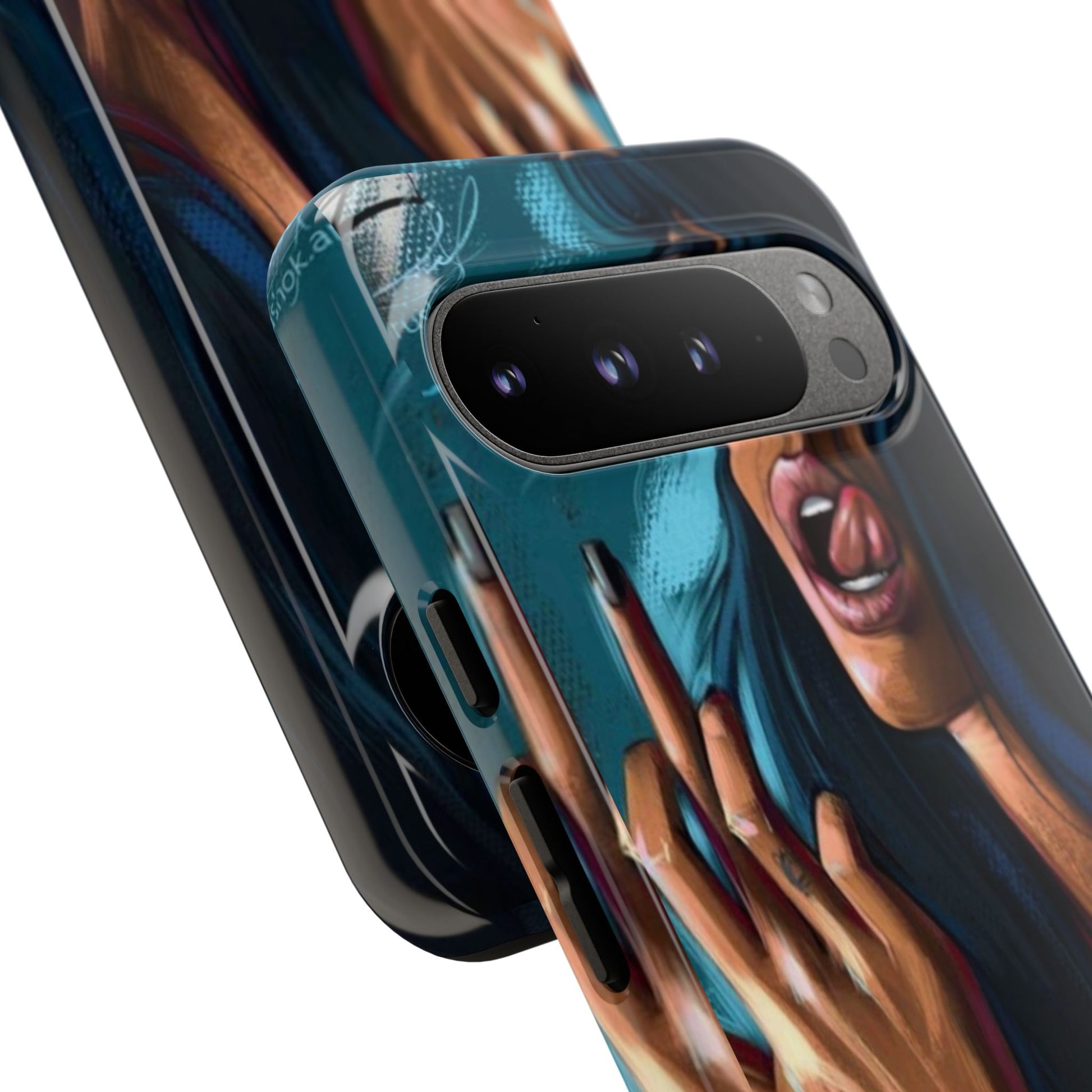 Tough Girl Theme Urban Design Cases for iPhones, Samsung, and Pixel