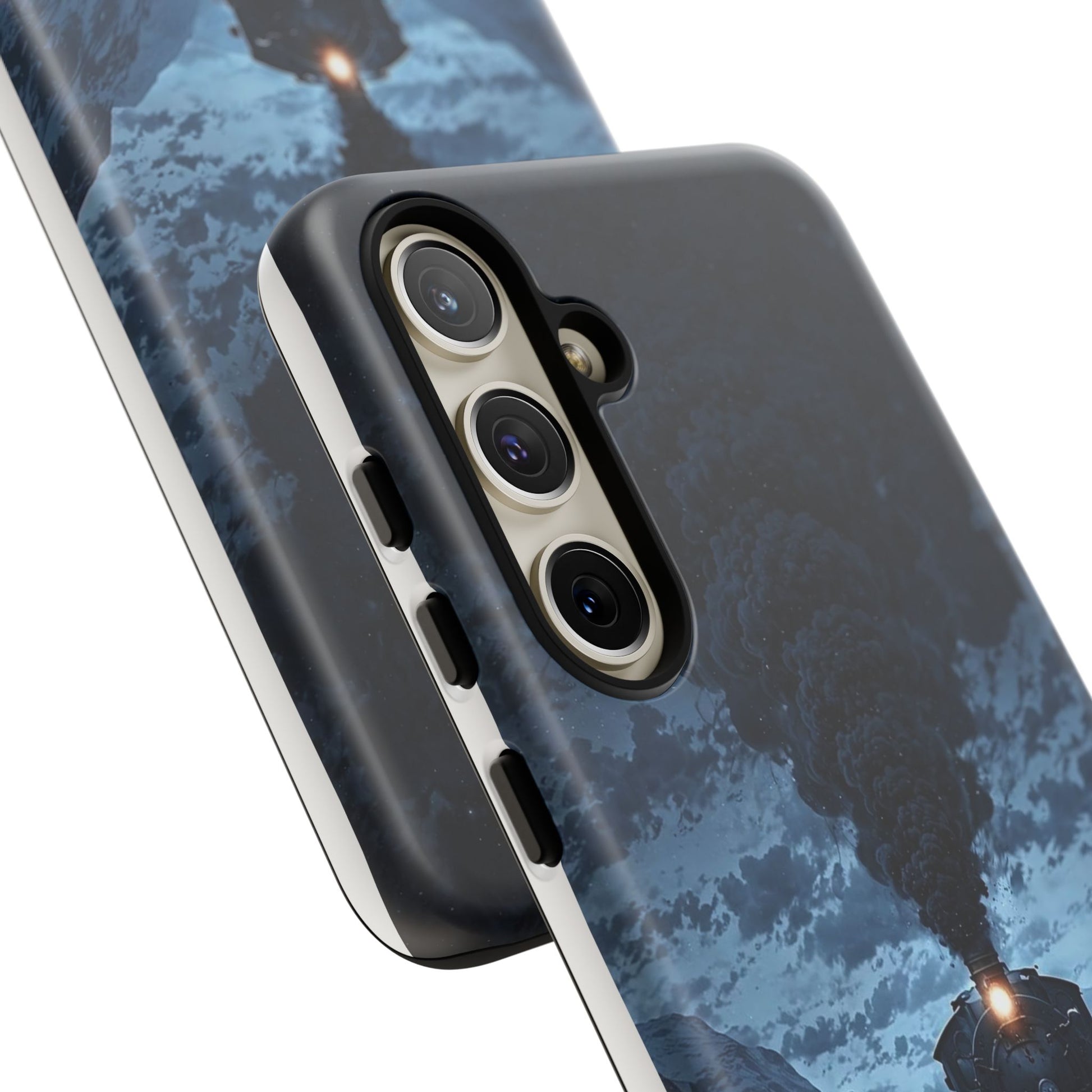 Steam Engine Train Themed Tough Cases for iPhones, Samsung, and Pixel