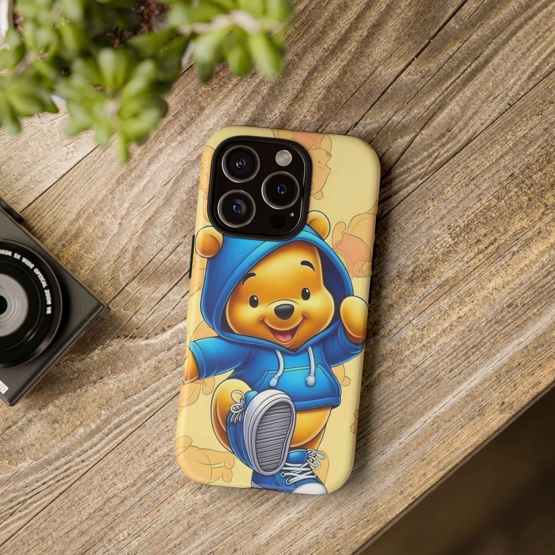 Cute Pooh Bear Phone Case, Tough Case