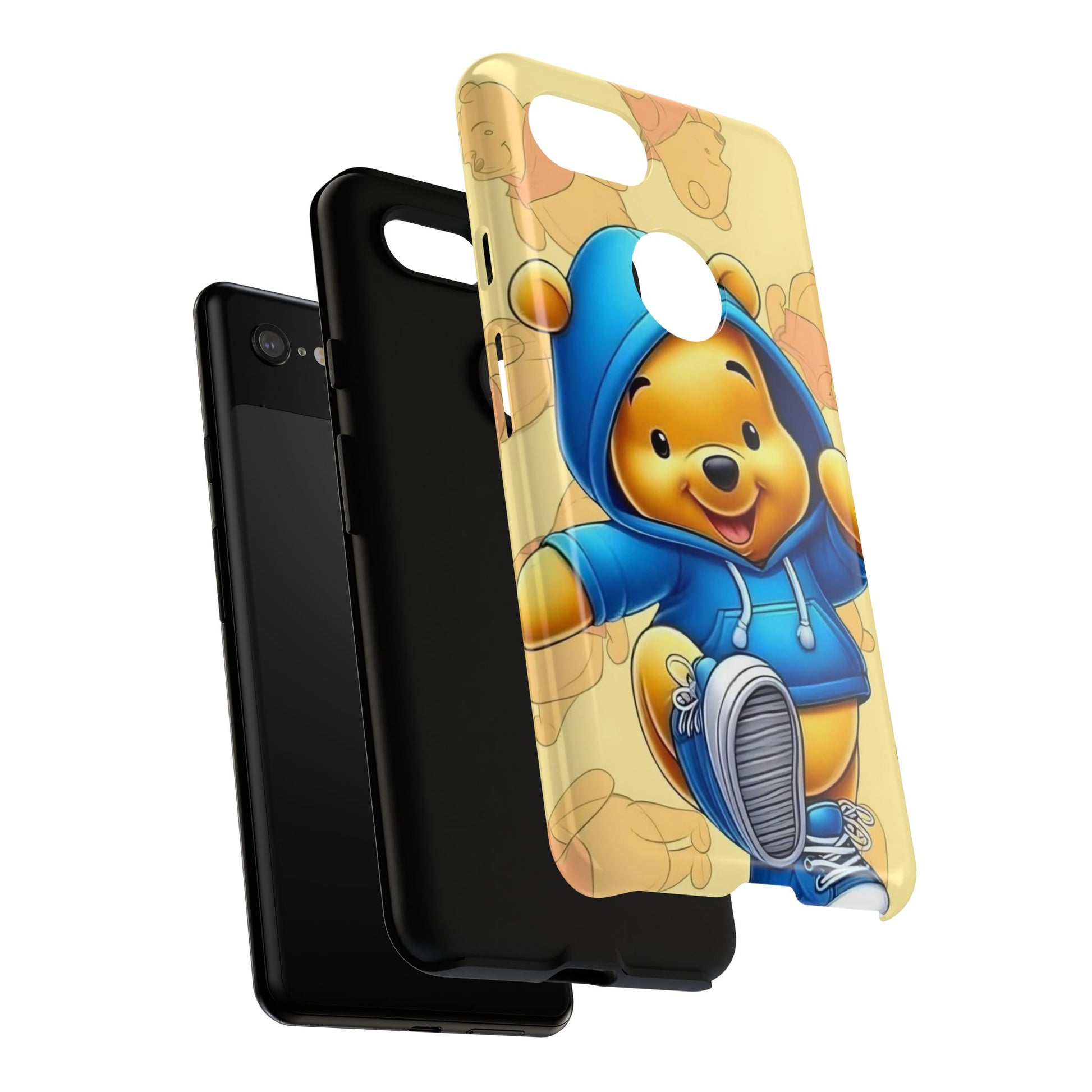 Cute Pooh Bear Phone Case, Tough Case