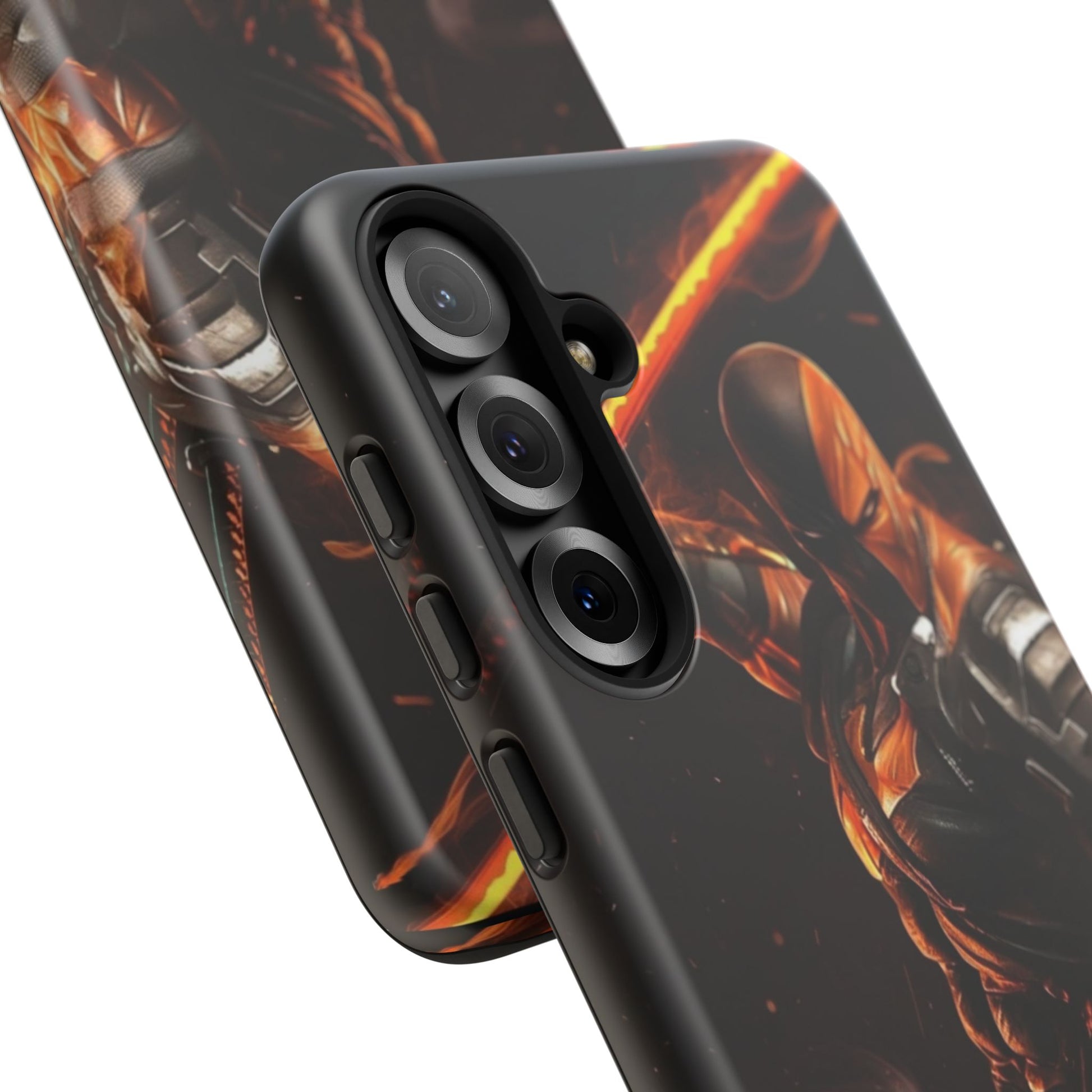 DC Comics Death Stroke Tough Cases for iPhones, Samsung, and Pixel