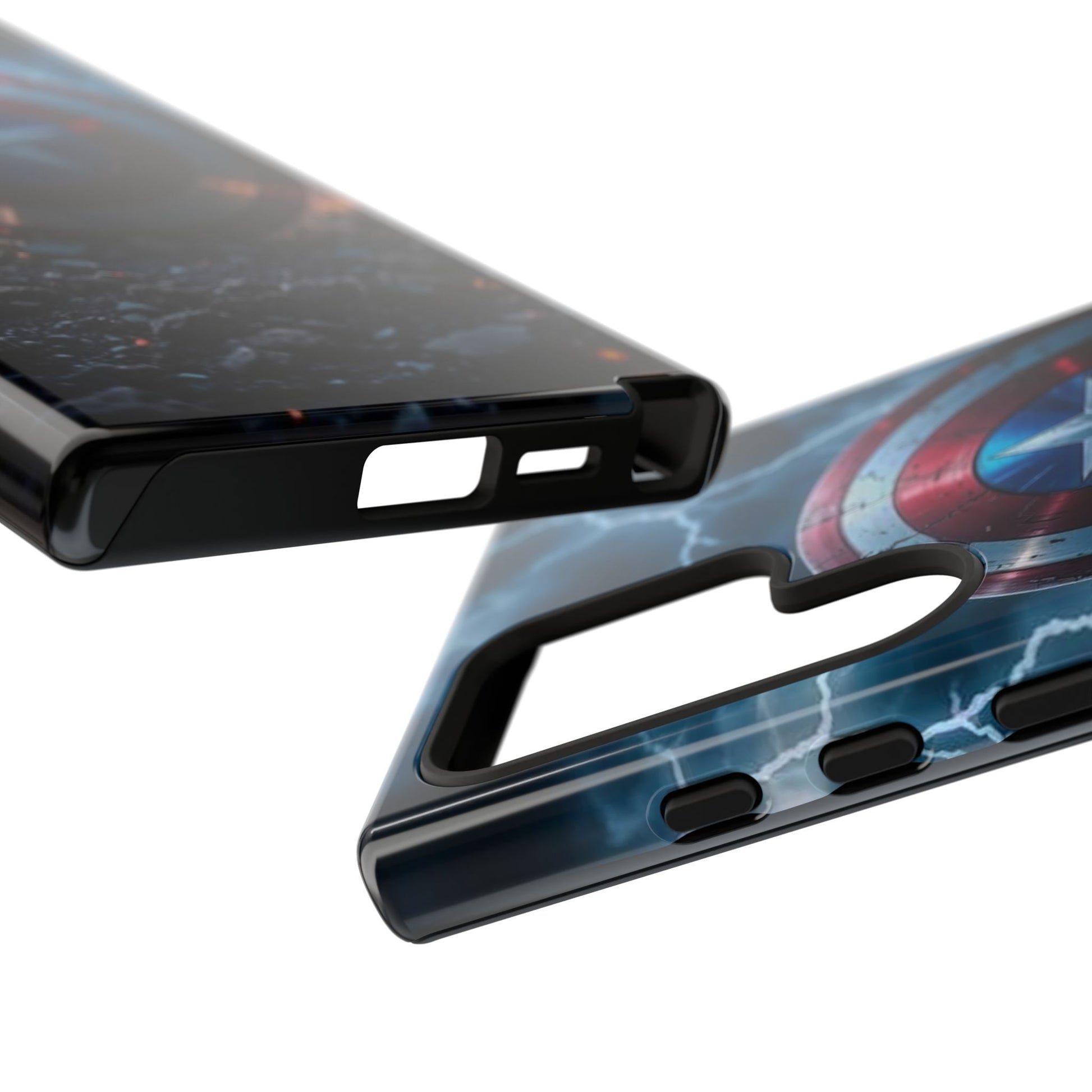 Captain America Shield Tough Cases for iPhones, Samsung, and Pixel