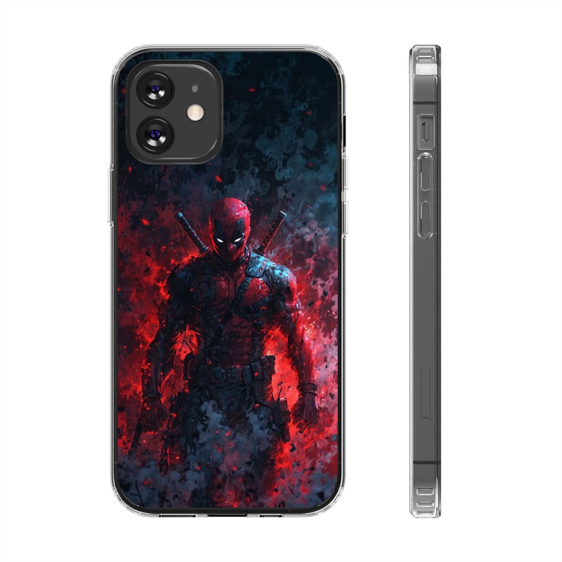 Phone Case, Deadpool Inspired Abstract art, Iphone, Samsung case