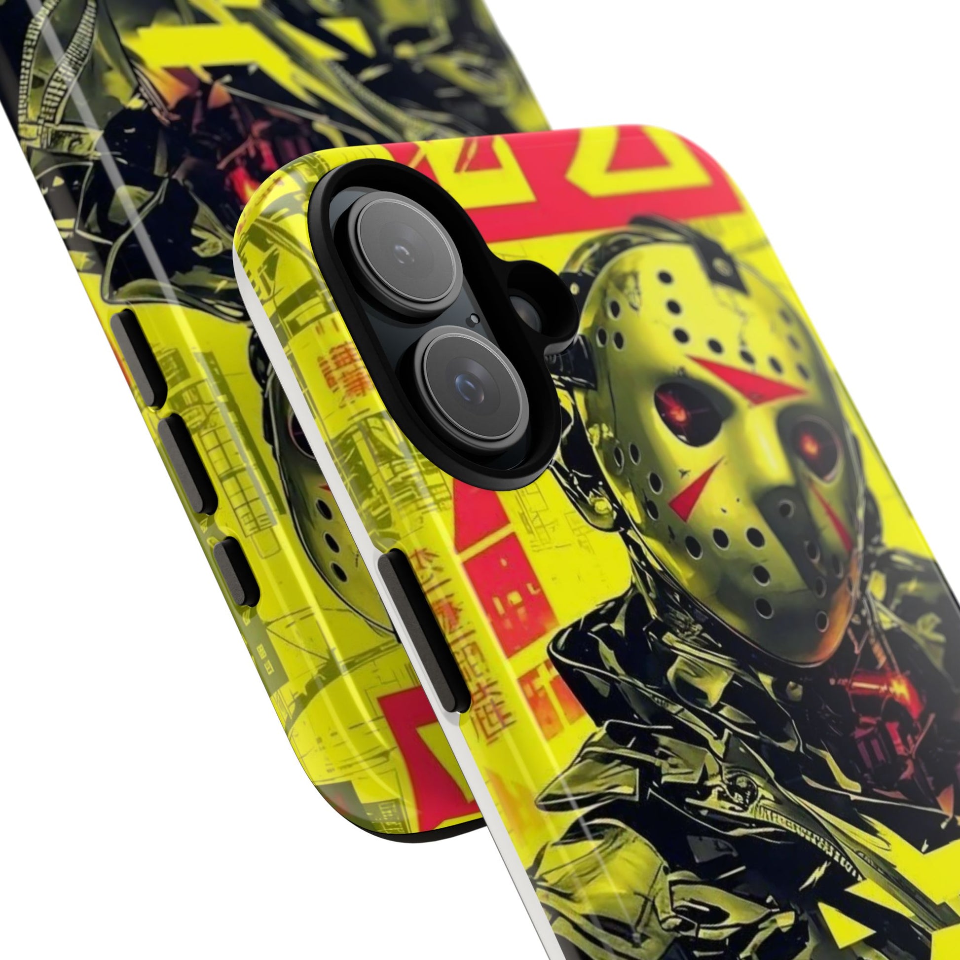 Cyberpunk X Jason Voorhees Tough Cases for iPhones, Samsung, and Pixel