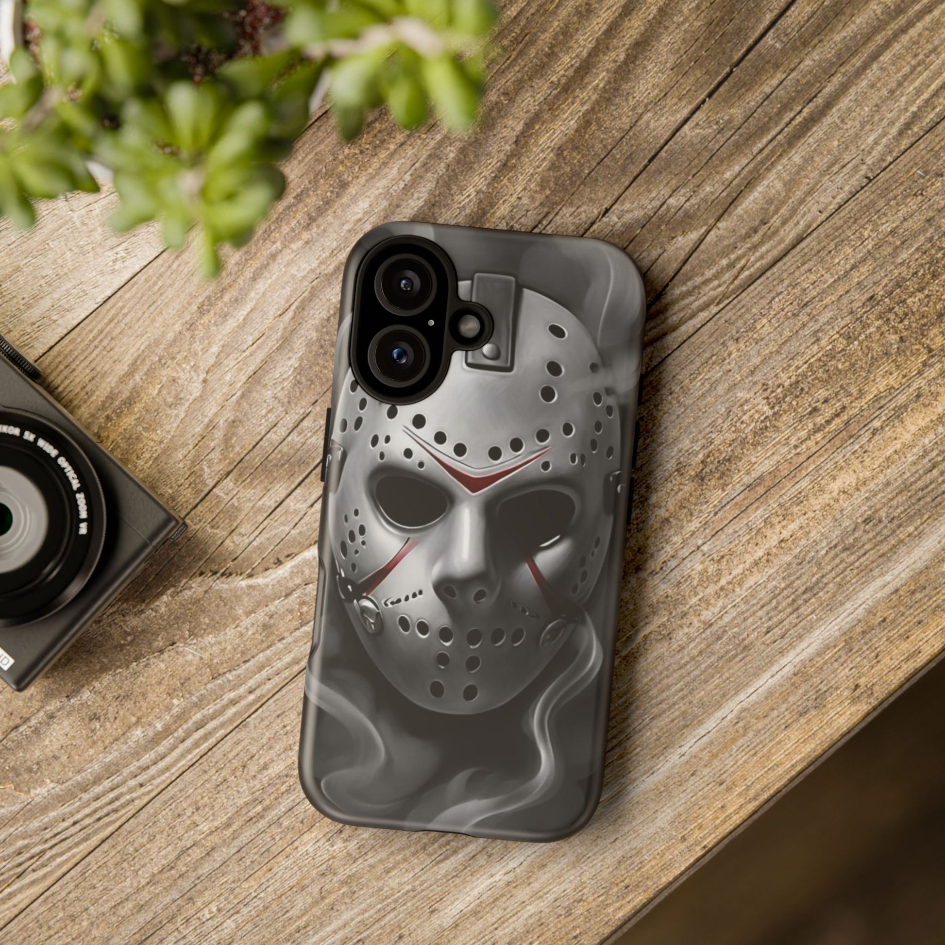 Friday the 13th Jason's Mask Tough Cases for iPhones, Samsung, and Pixel