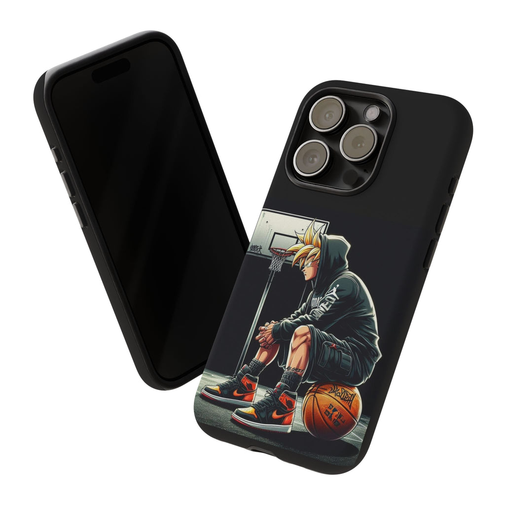 Son Goku Basketball Tough Cases for iPhones, Samsung, and Pixel