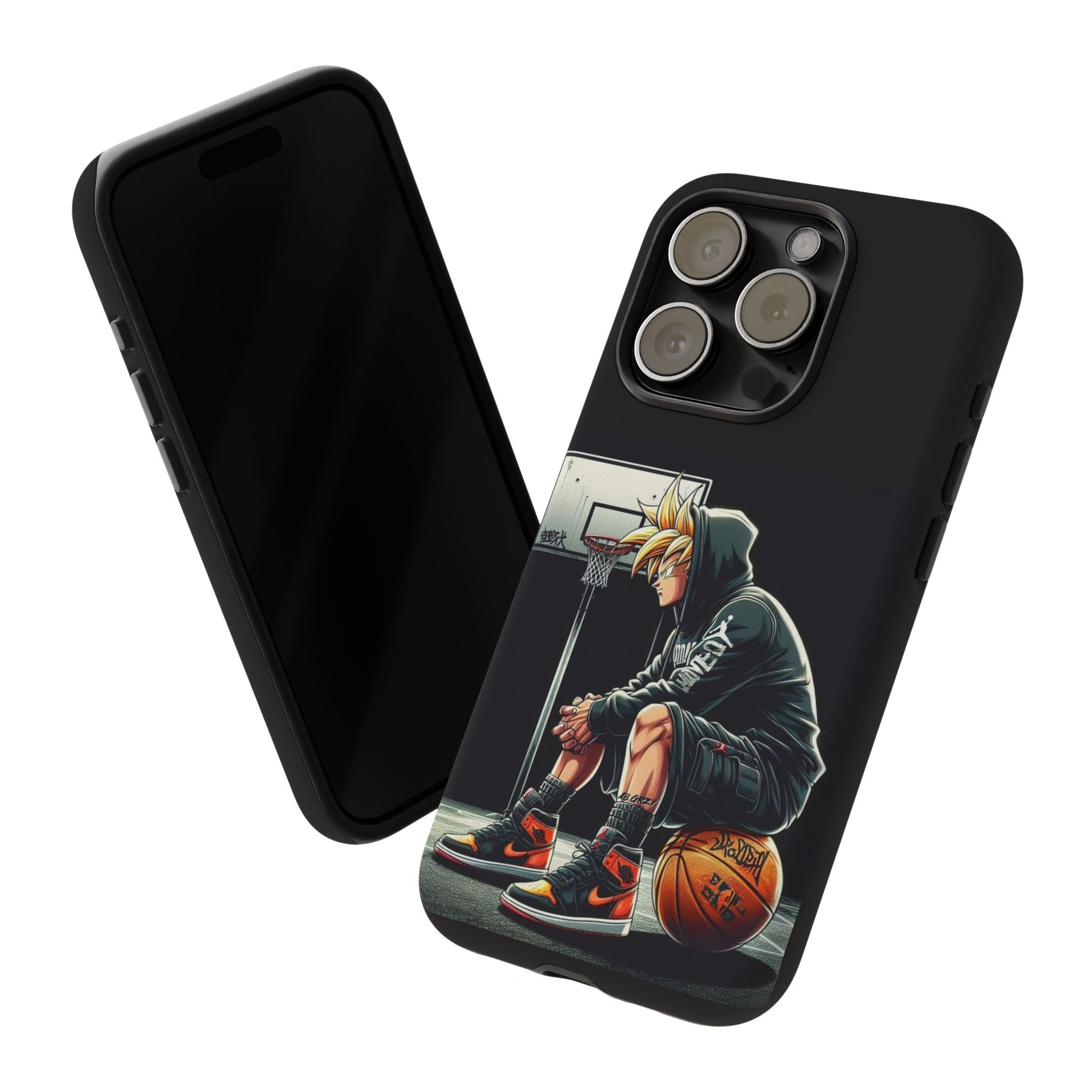 Son Goku Basketball Tough Cases for iPhones, Samsung, and Pixel