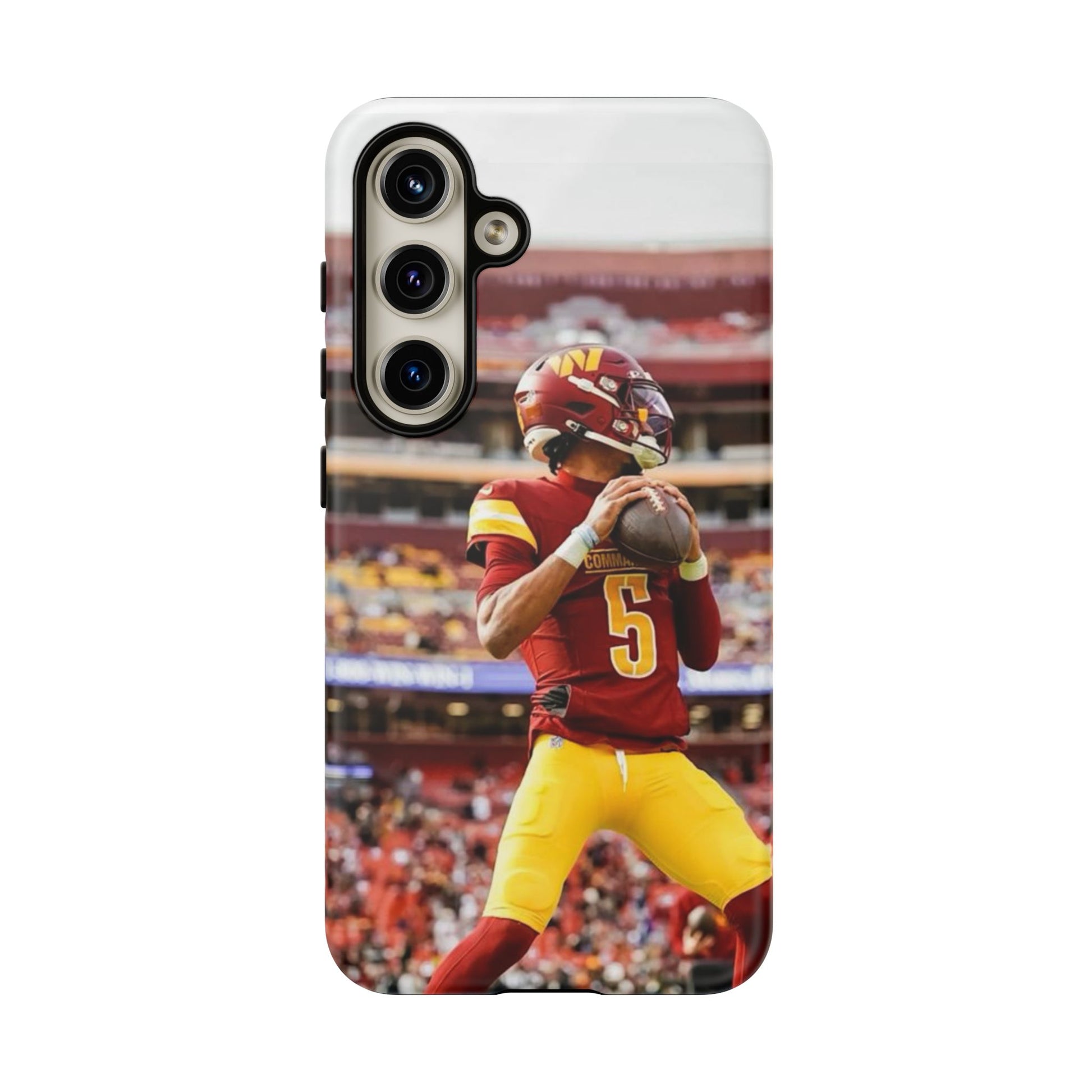 Jayden Daniels Washington Football Tough Cases for iPhones, Samsung, and Pixel