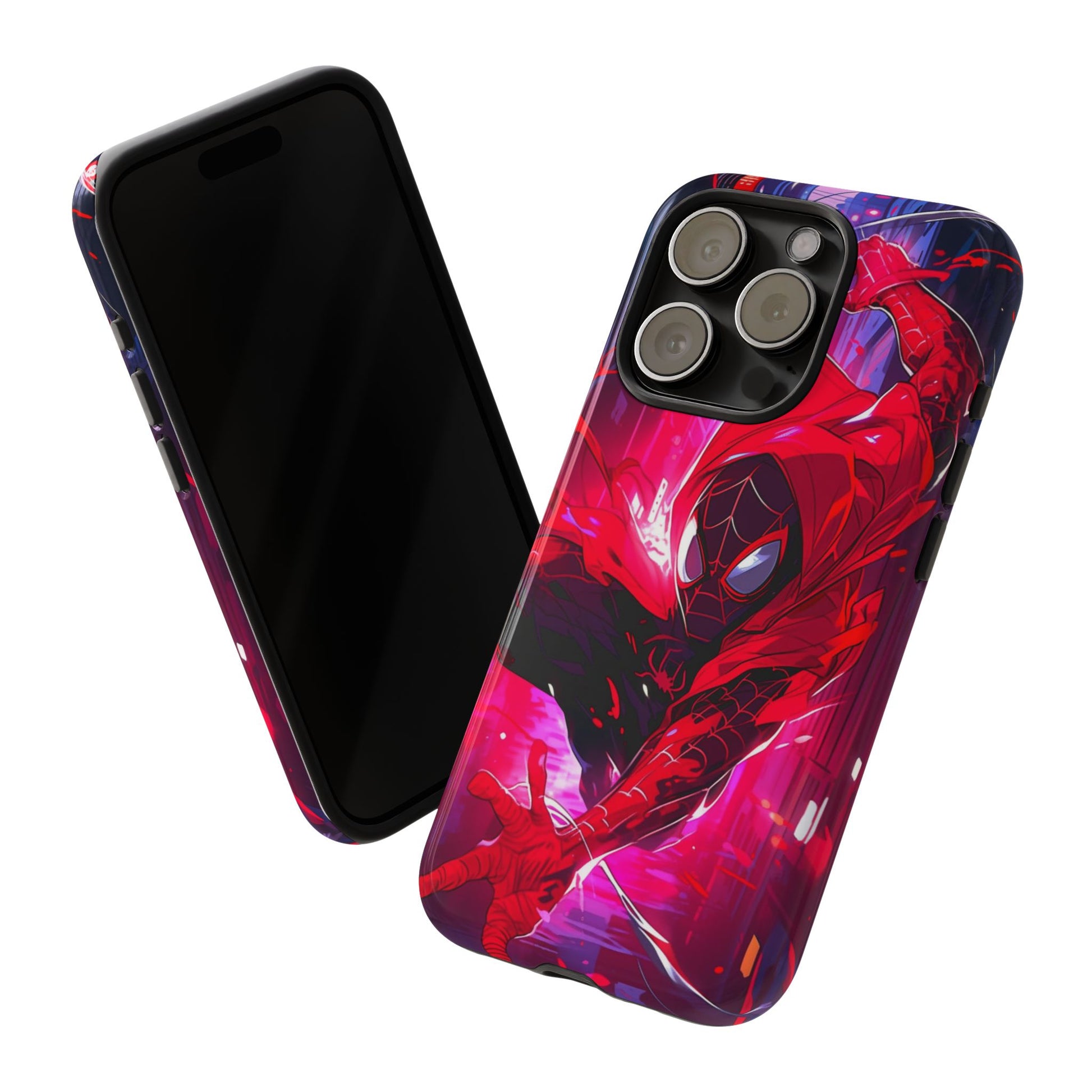 Miles Morales Spiderman Phone Case, Tough Cases for iPhones, Samsung, and Pixel